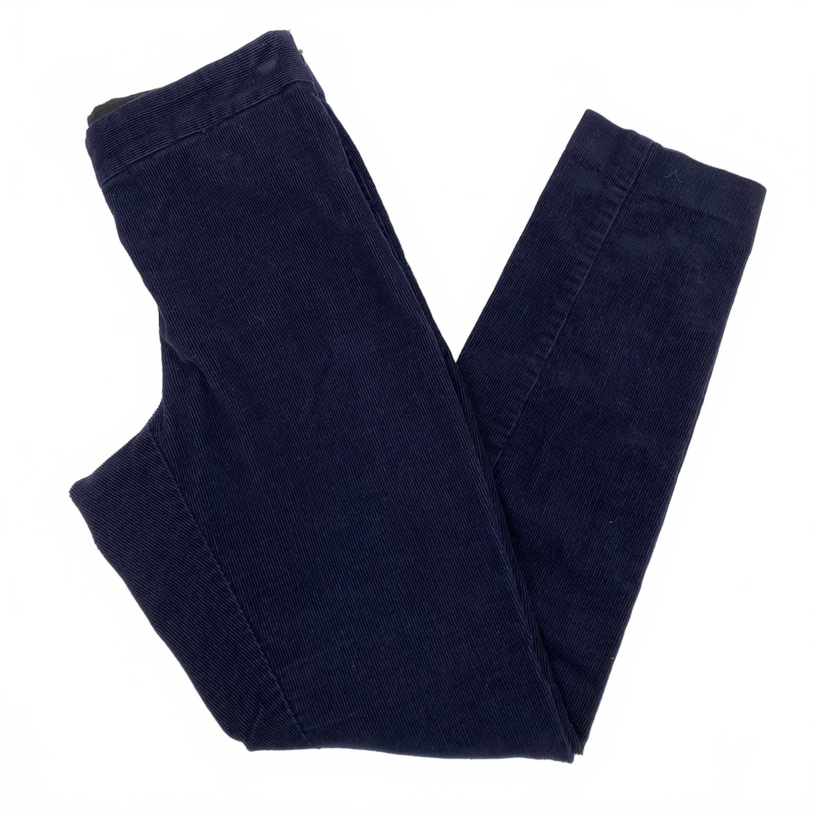 Babaton Navy Corduroy Ankle Pants