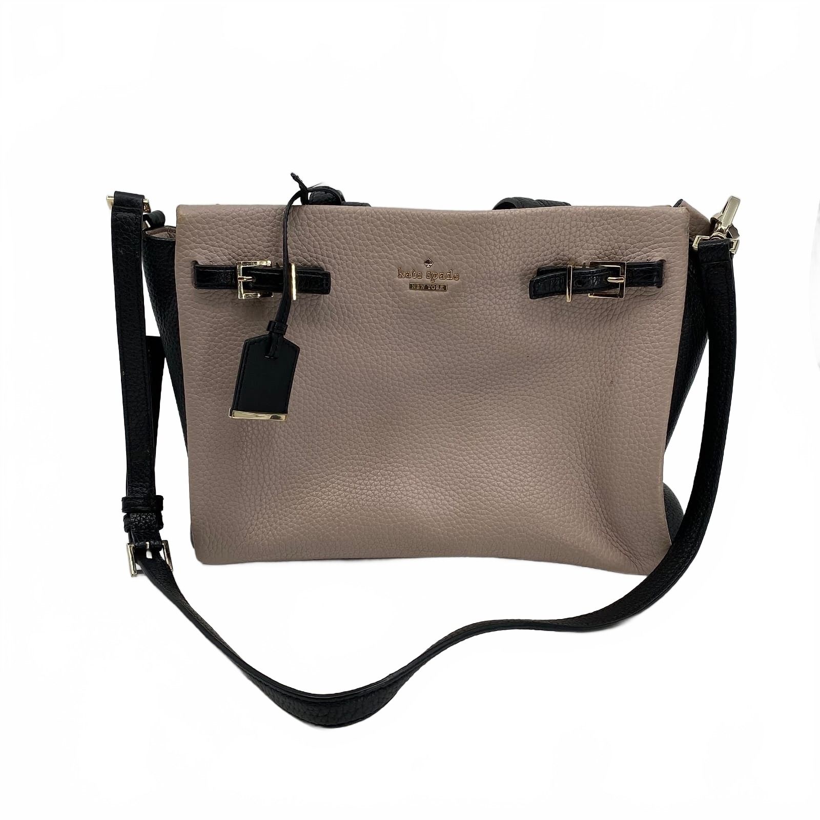 kate spade Beige Black Crossbody Bag York Holden Street Lanie Purse