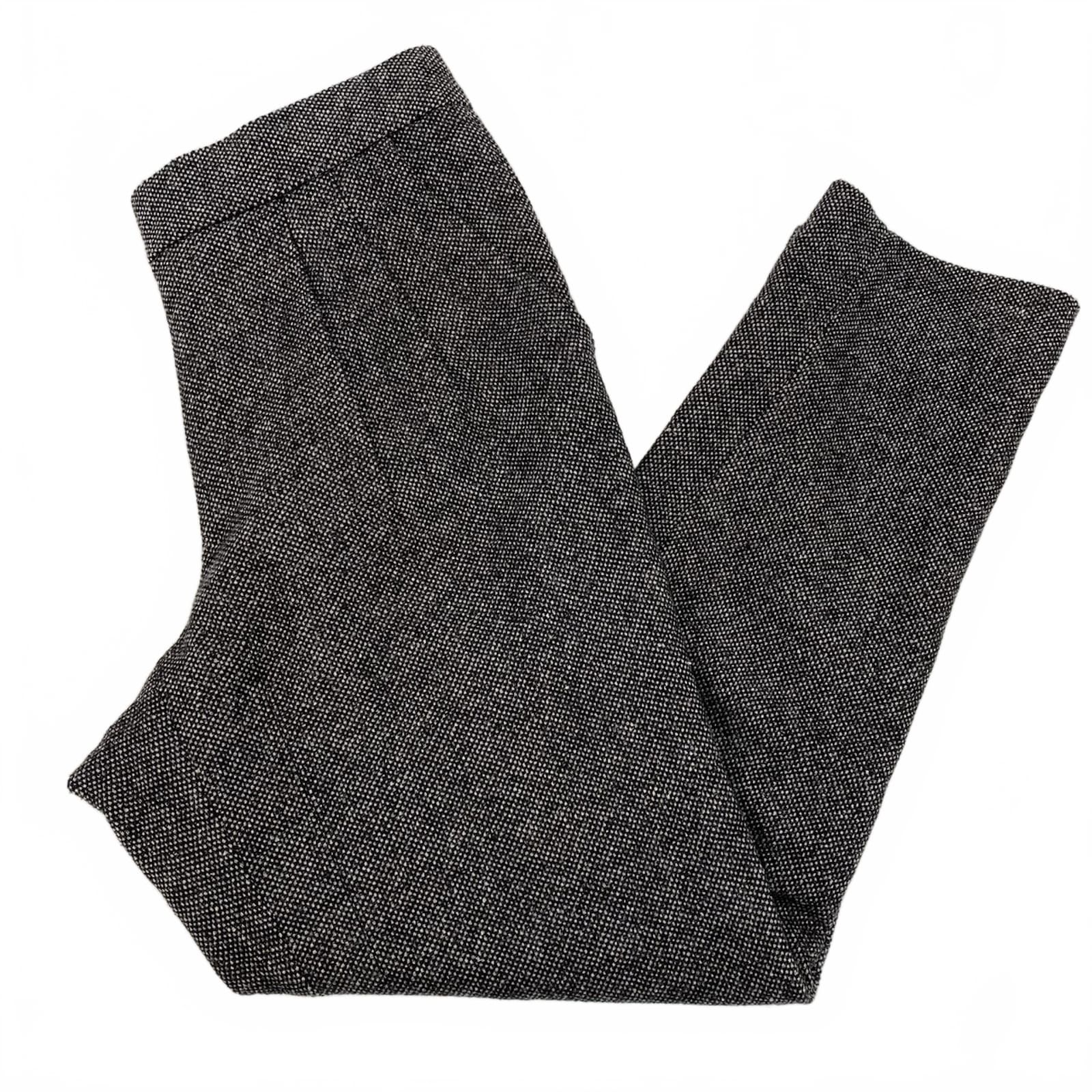Babaton Gray Tweed Ankle Trousers