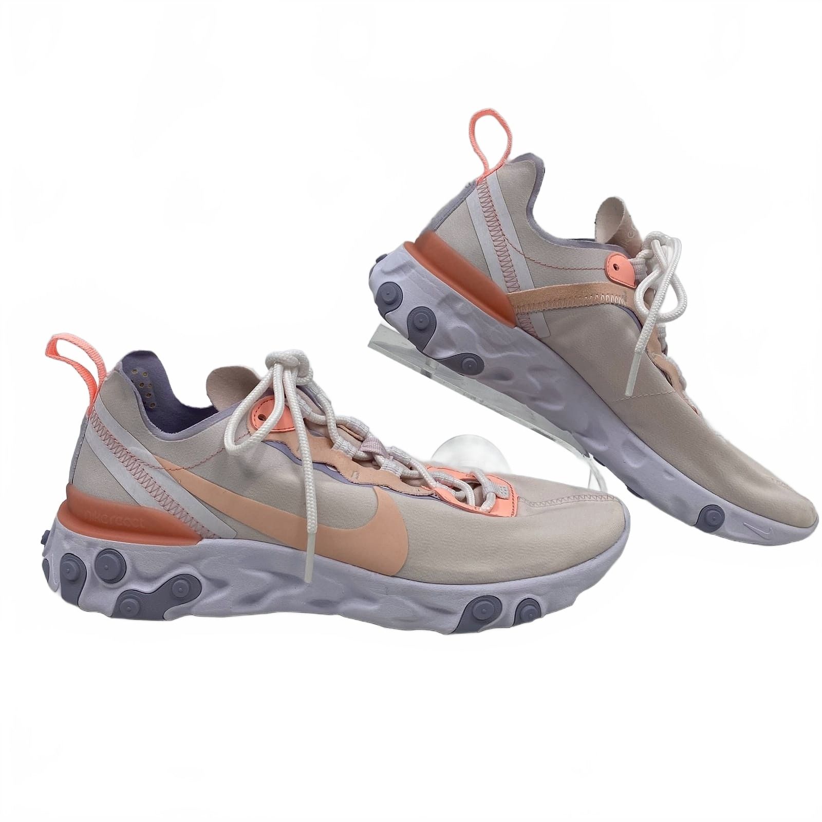 Nike Pink White React Element Sneakers