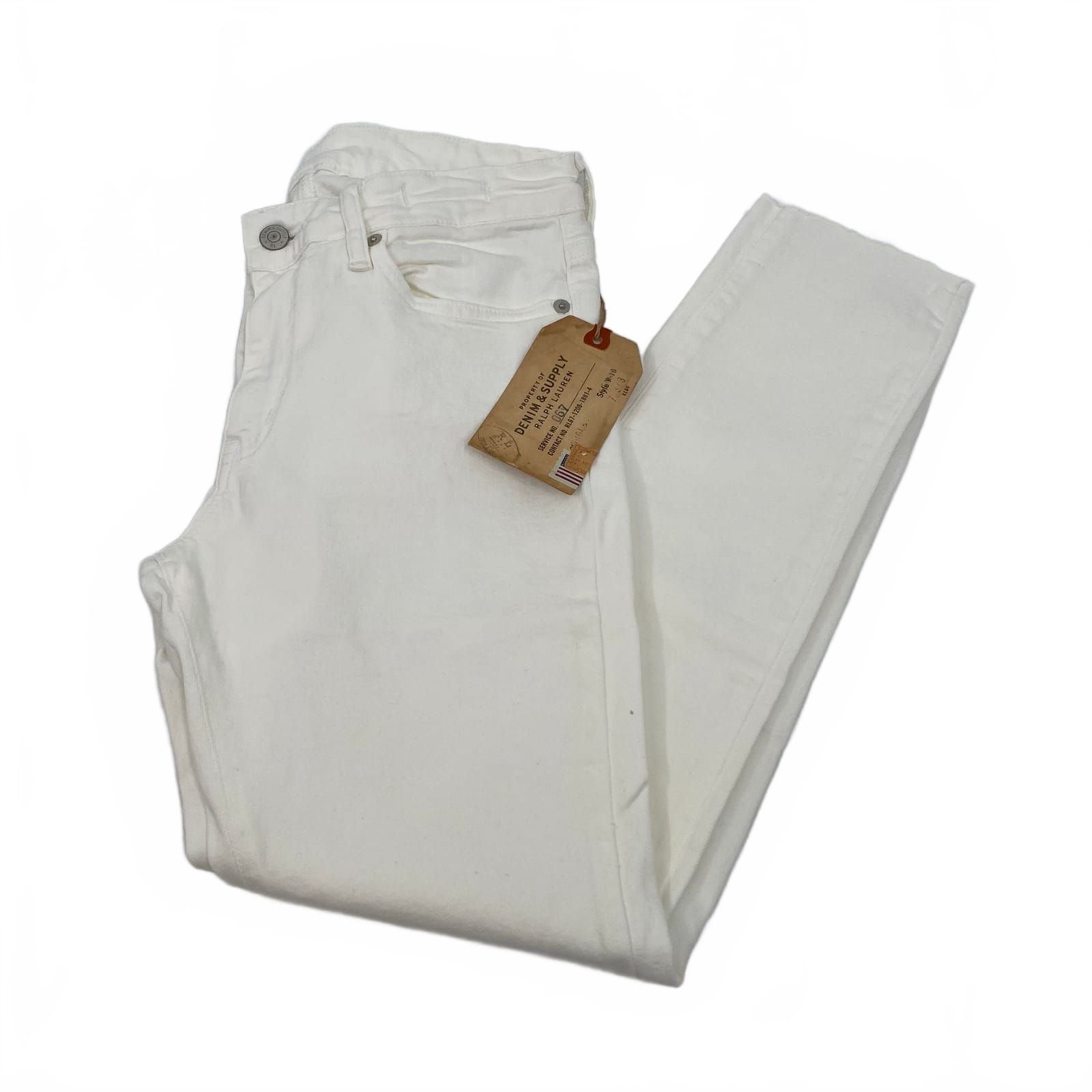 Denim & Supply Ralph Lauren White Cotton Blend Ankle Jeans