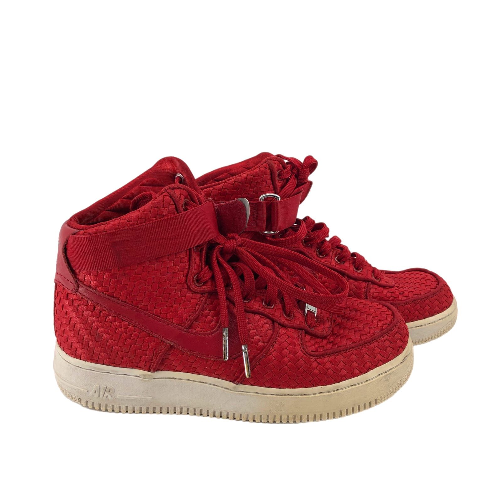 Nike Red Lace-Up Athletic Sneakers