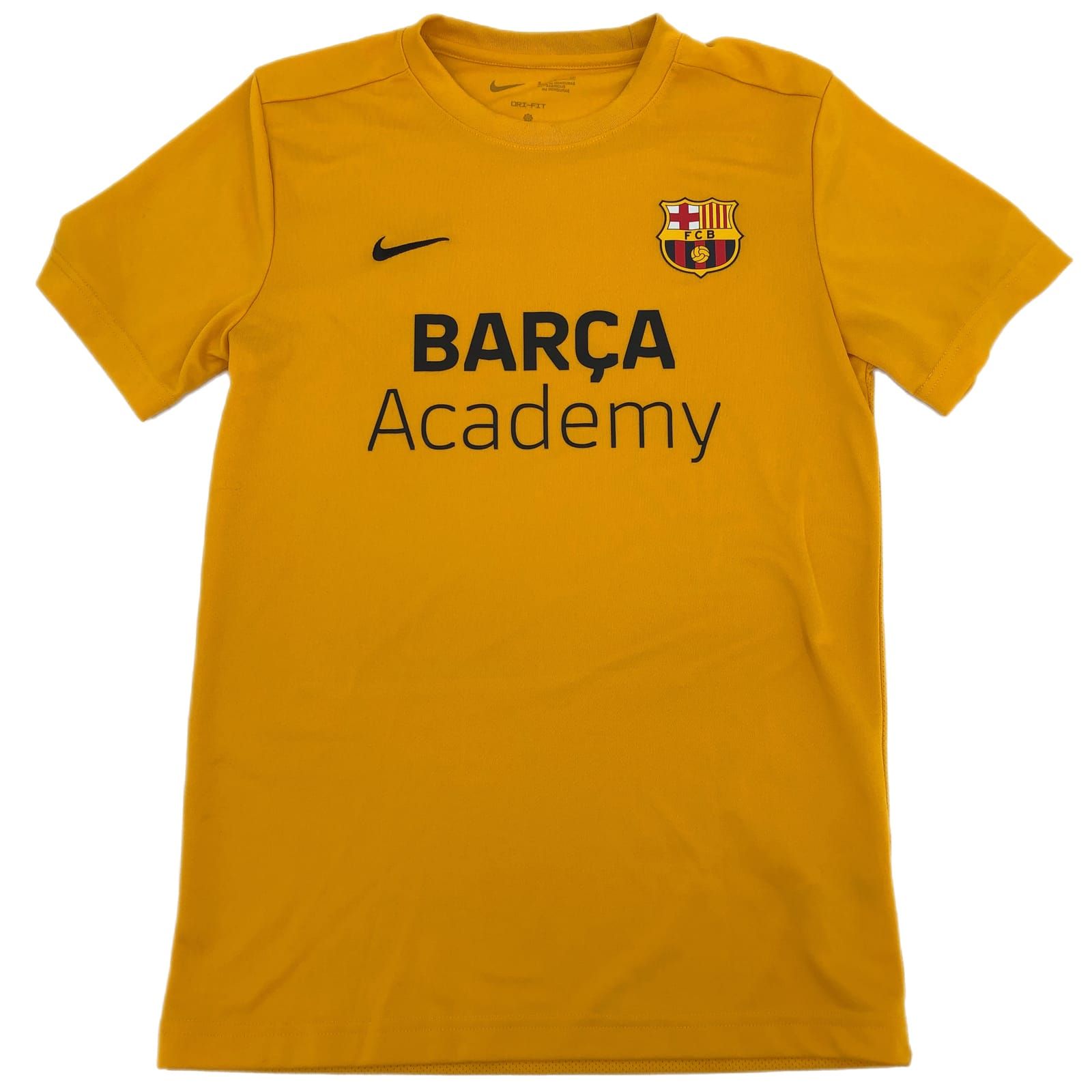 Nike Men's Barça Academy Shirt in Yellow/Black, Size S - SKU 10386-3710 (10134)