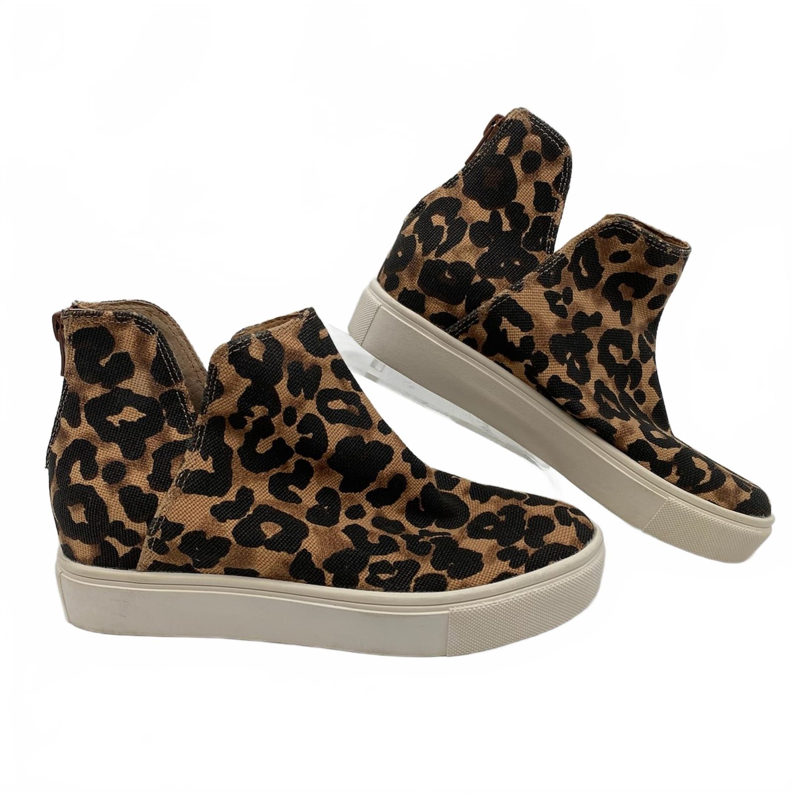 Steve Madden Brown/Black Leopard Claud Sneakers
