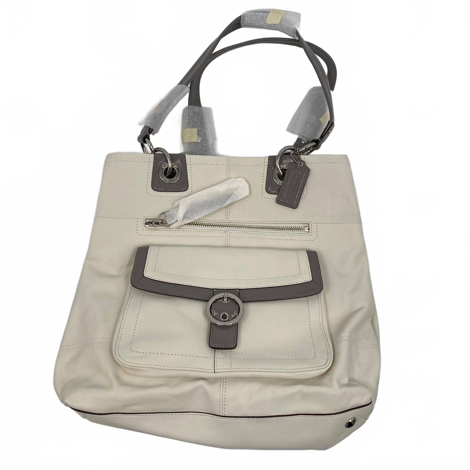 Coach Ivory Leather Penelope Tote