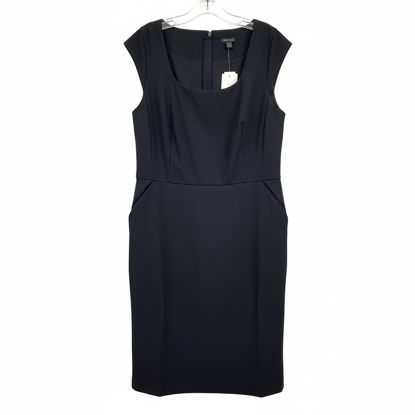 Ann Taylor Black Midi Pencil Dress