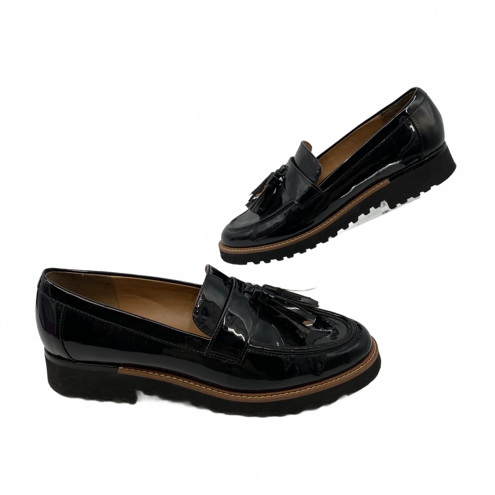 Franco Sarto Black Shoes Tasseled