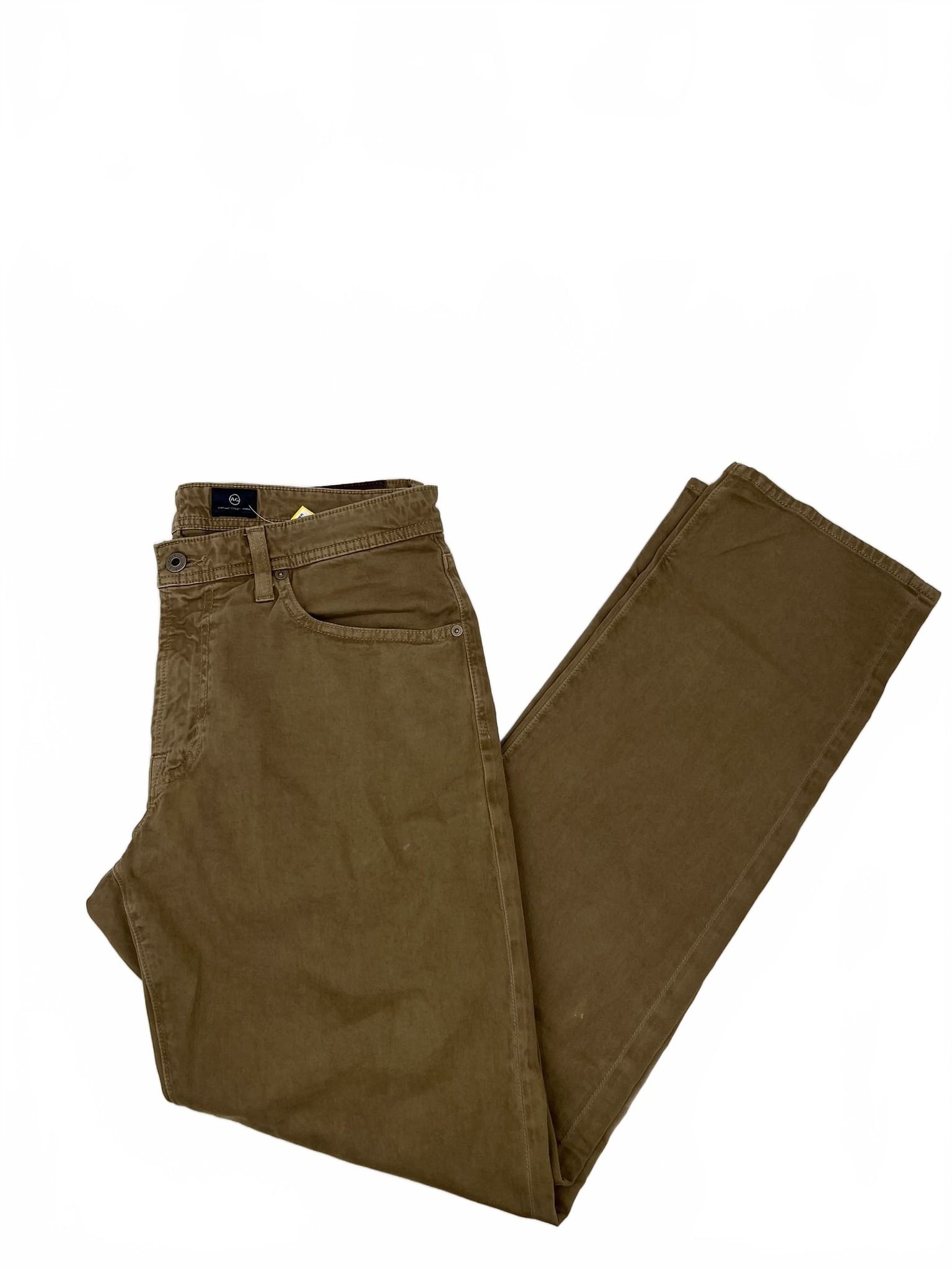 Ag Adriano Goldschmied Brown Tailed Leg Pants
