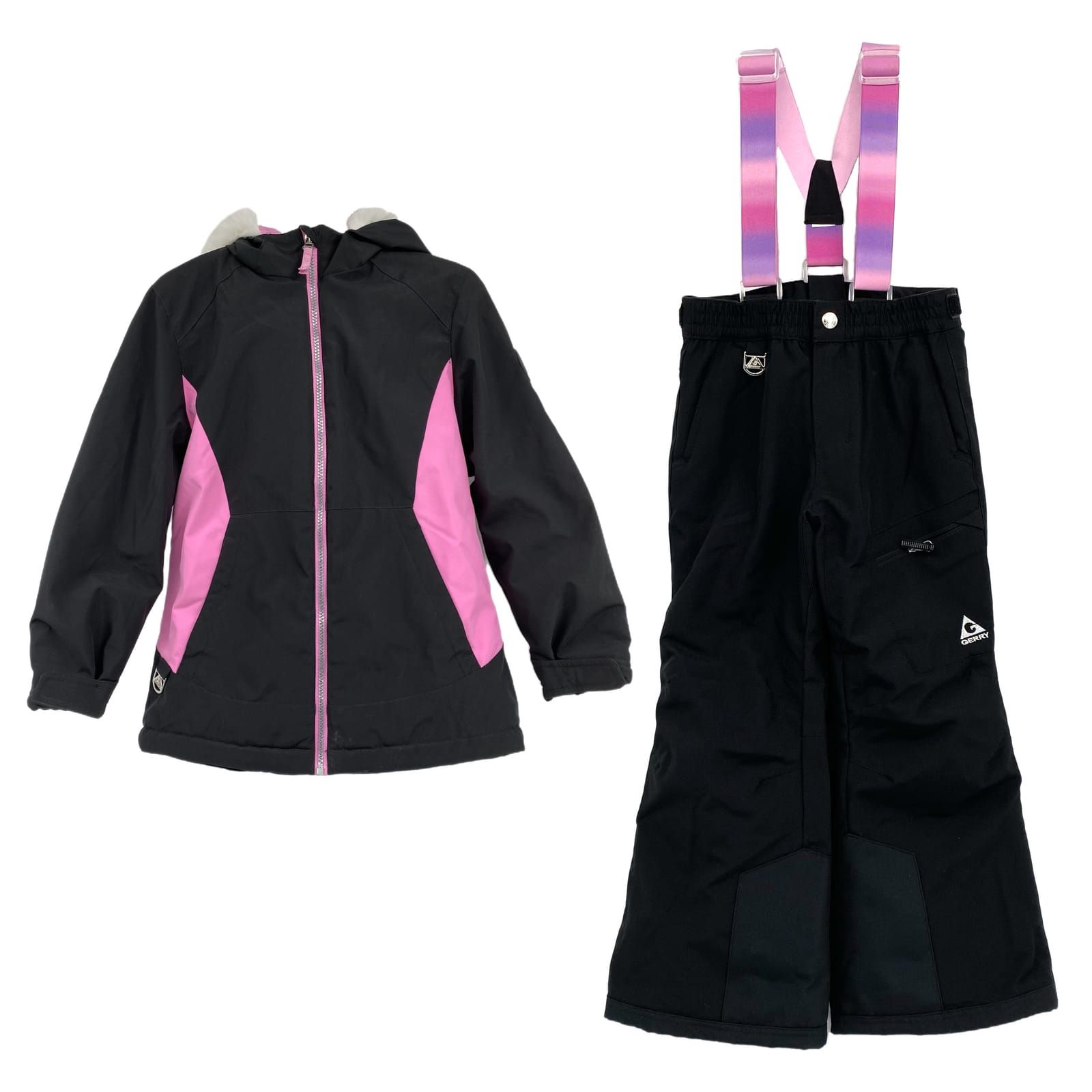 Gerry Black Pink Winter Coat & Snow Pants Set