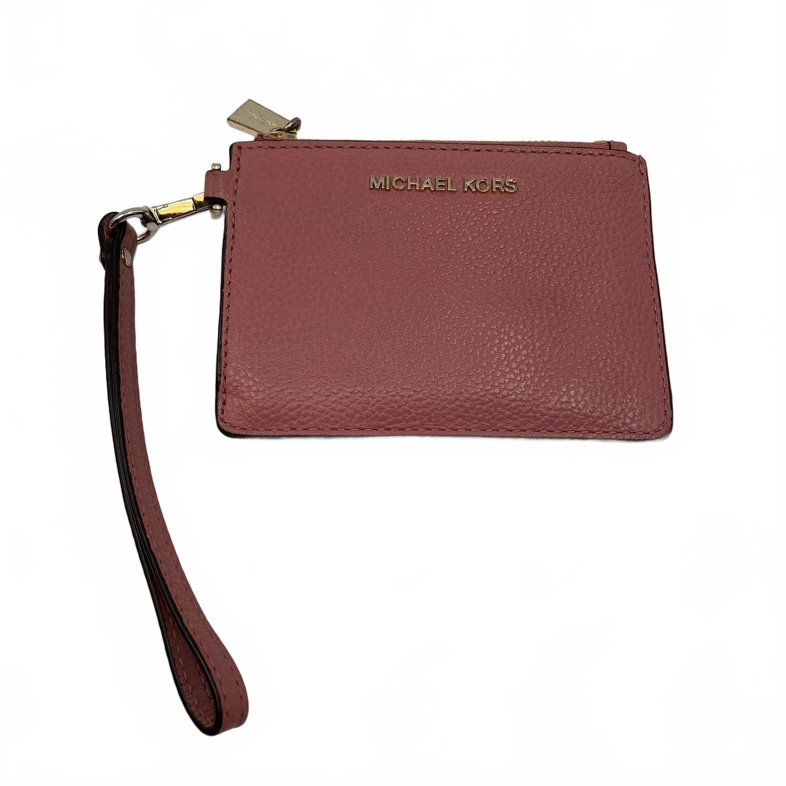 Michael Kors Pink Leather Wallet Clutch