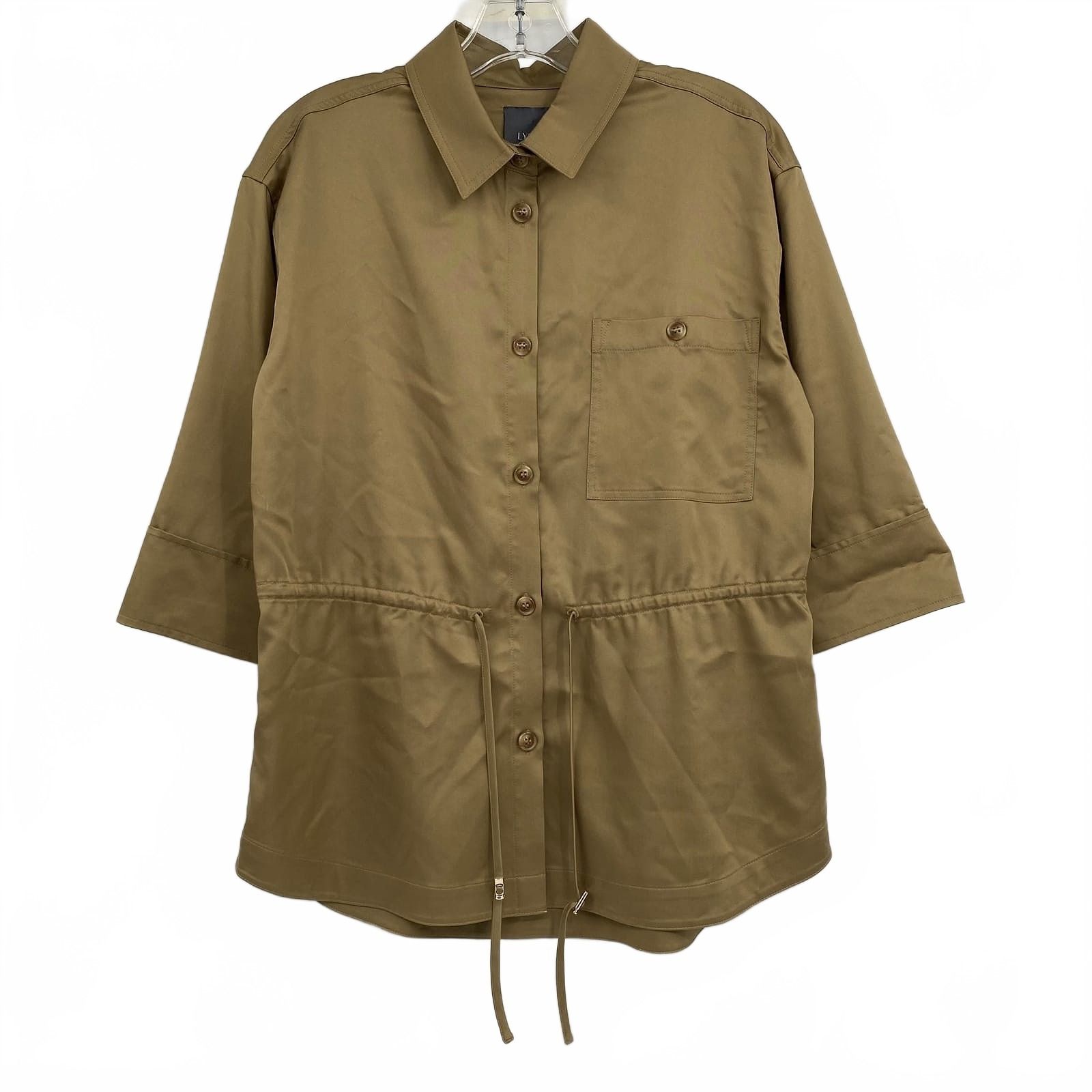 Lysse Green Raw Umber Jane Safari Overshirt