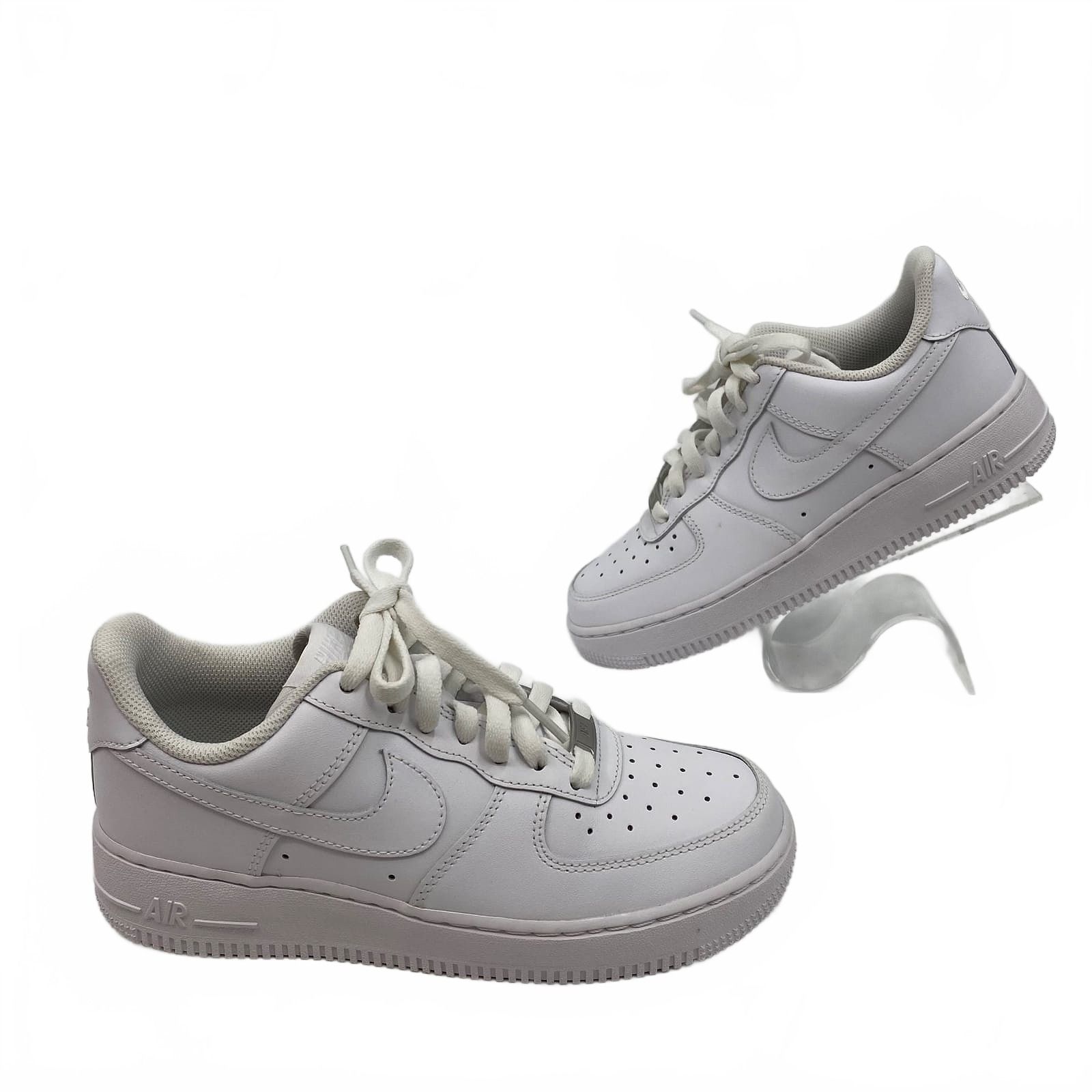 Nike White Air Force 1 Leather Sneakers