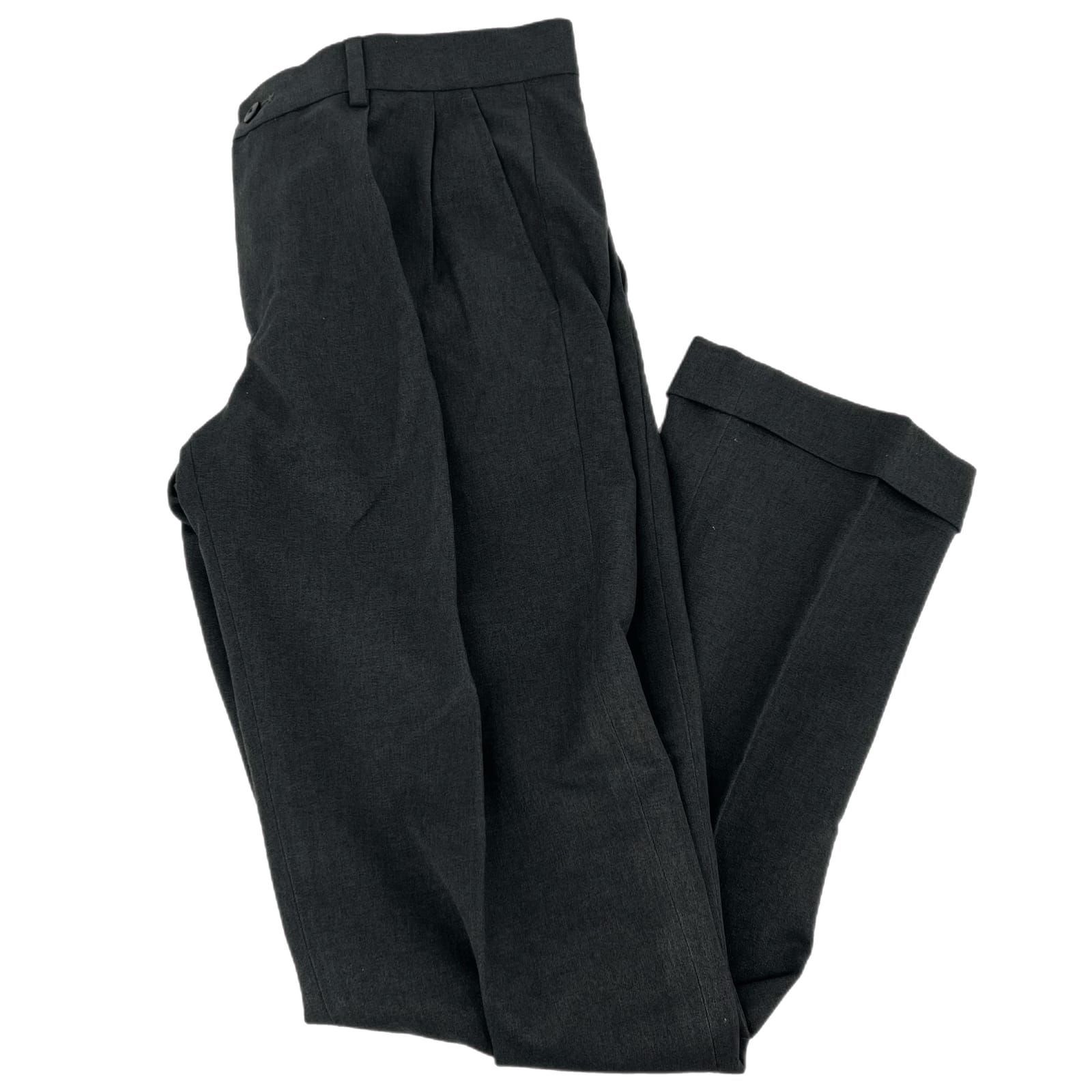 Van Heusen Gray Mid-Rise Dress Pants