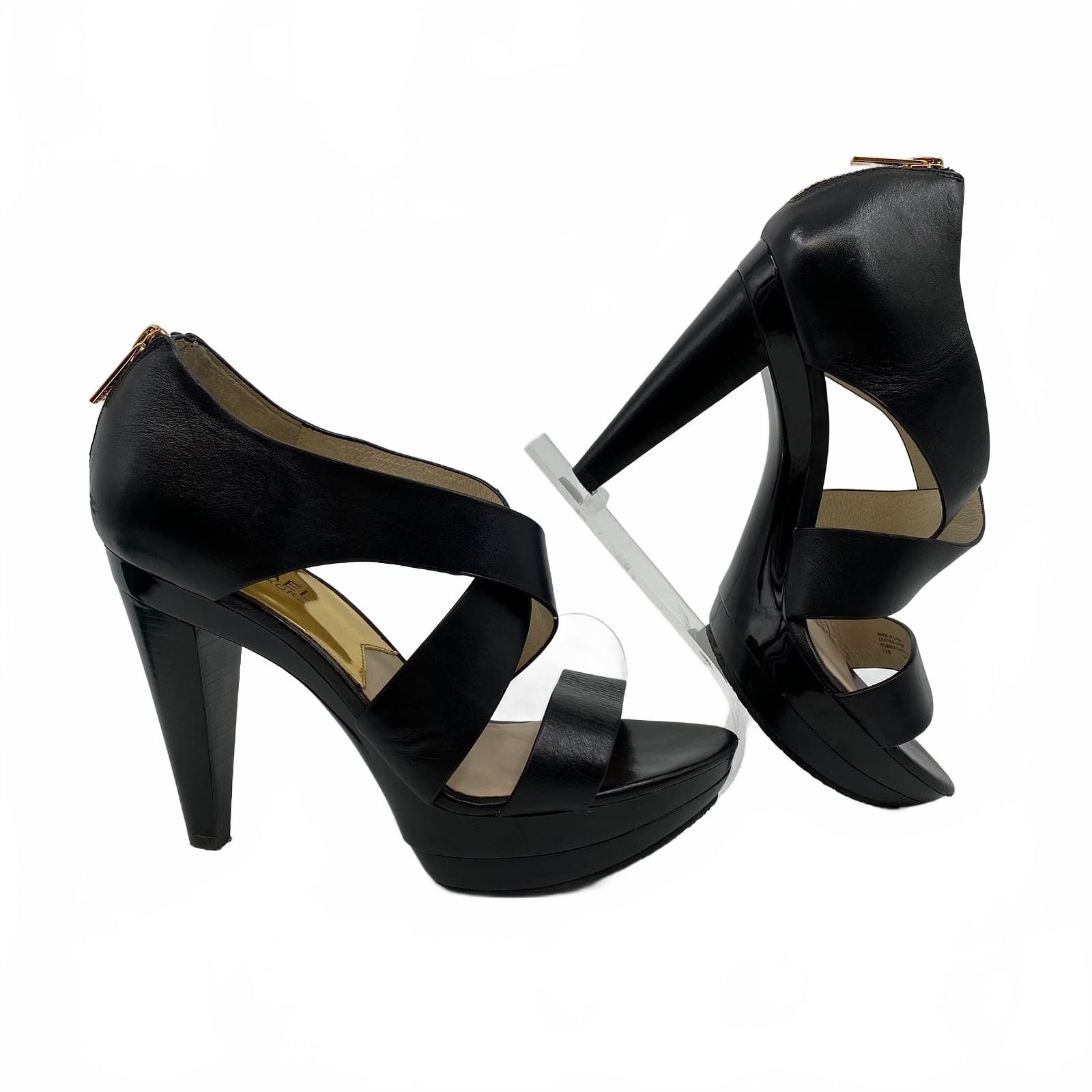 Michael Kors Black Strappy High Heels