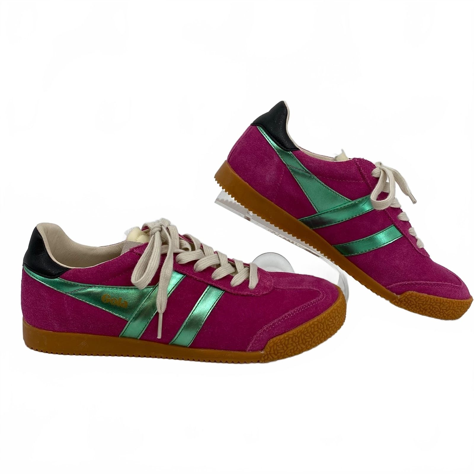 Gola Purple Green Lace-Up Sneakers