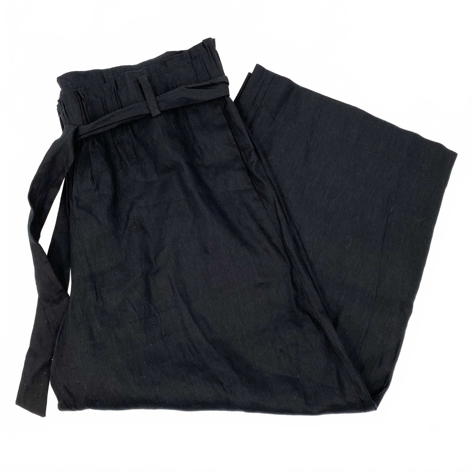 J. Jill Black Wide Leg Linen Pants