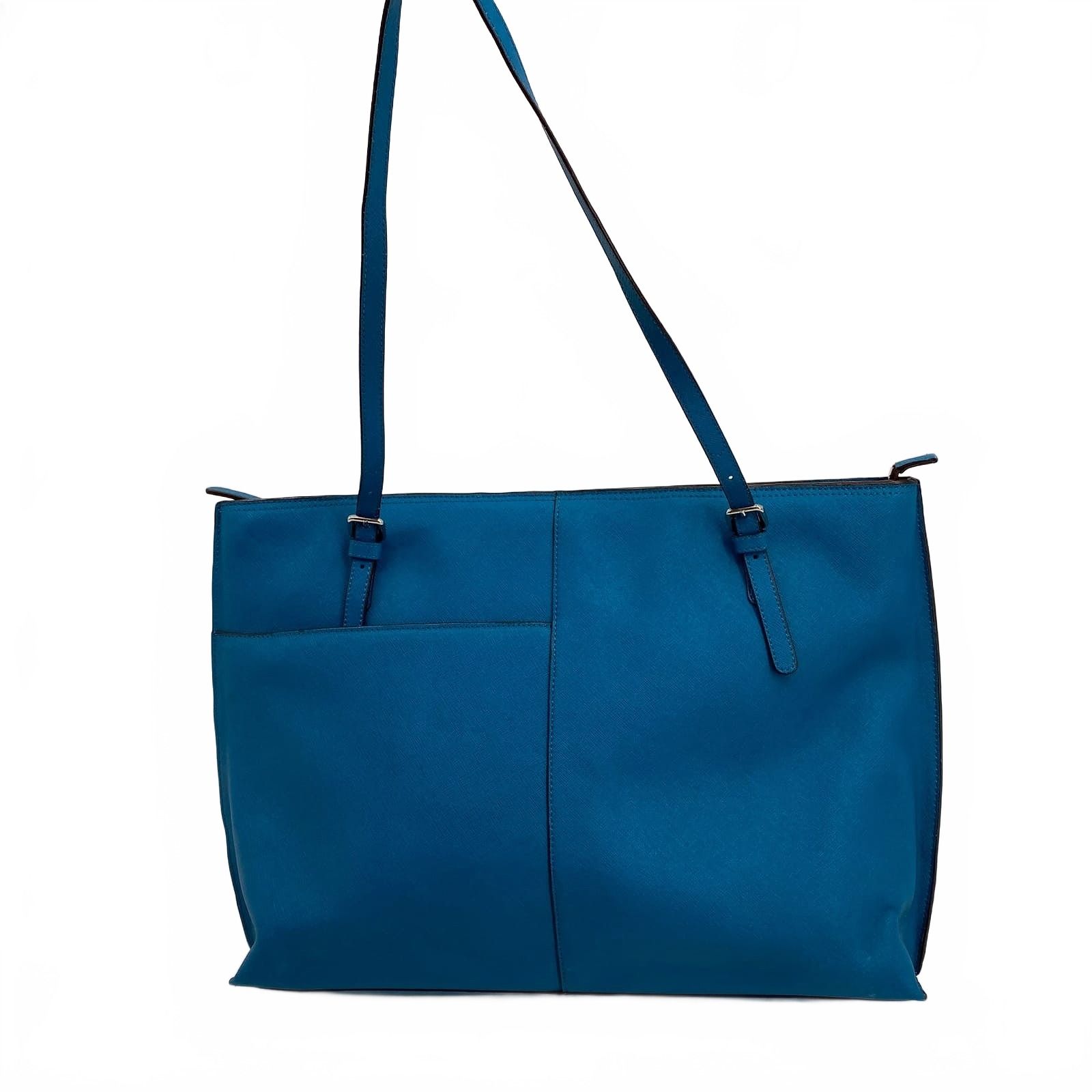 Hobo Blue Leather Shoulder Bag