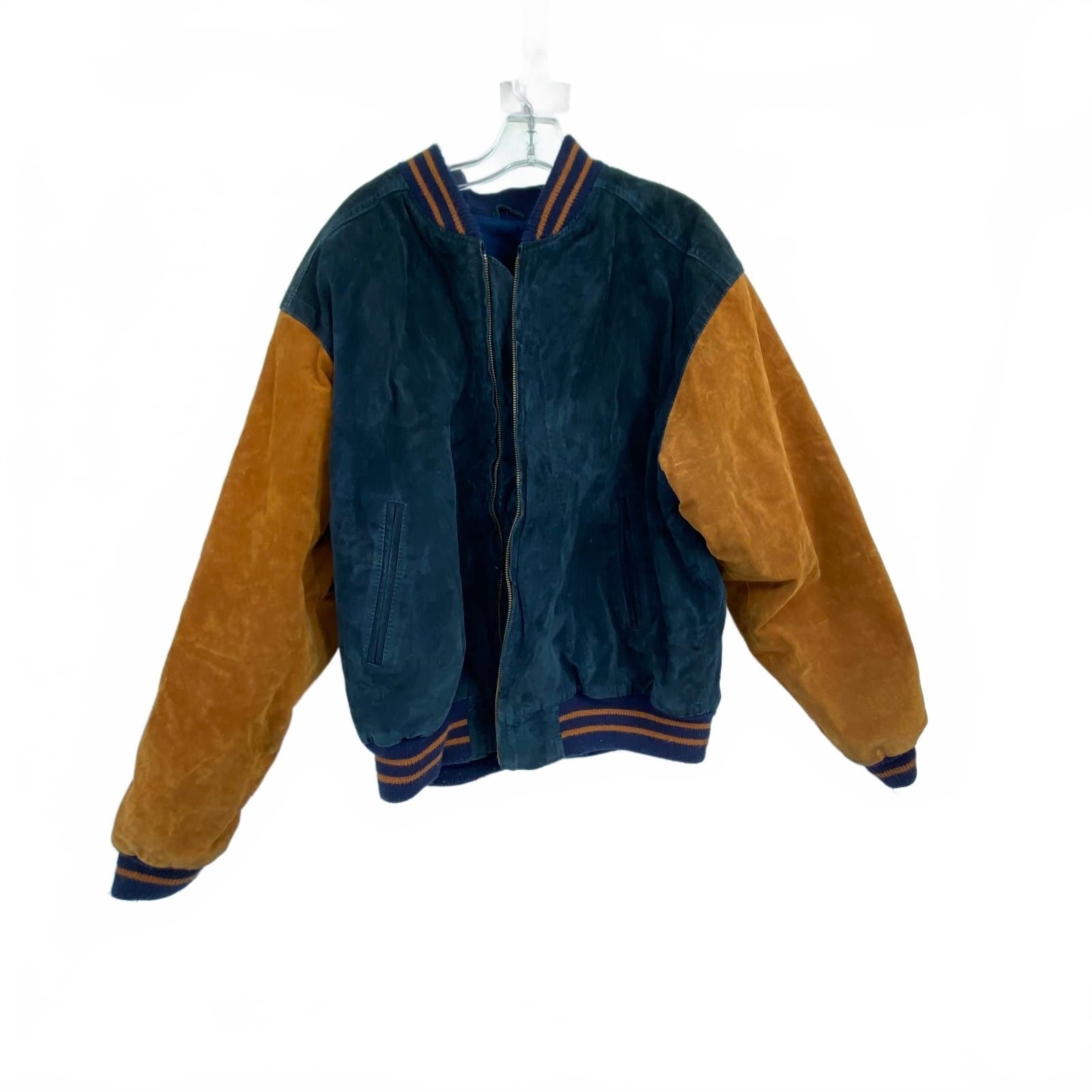 John Ashford Brown/Blue Varsity Jacket