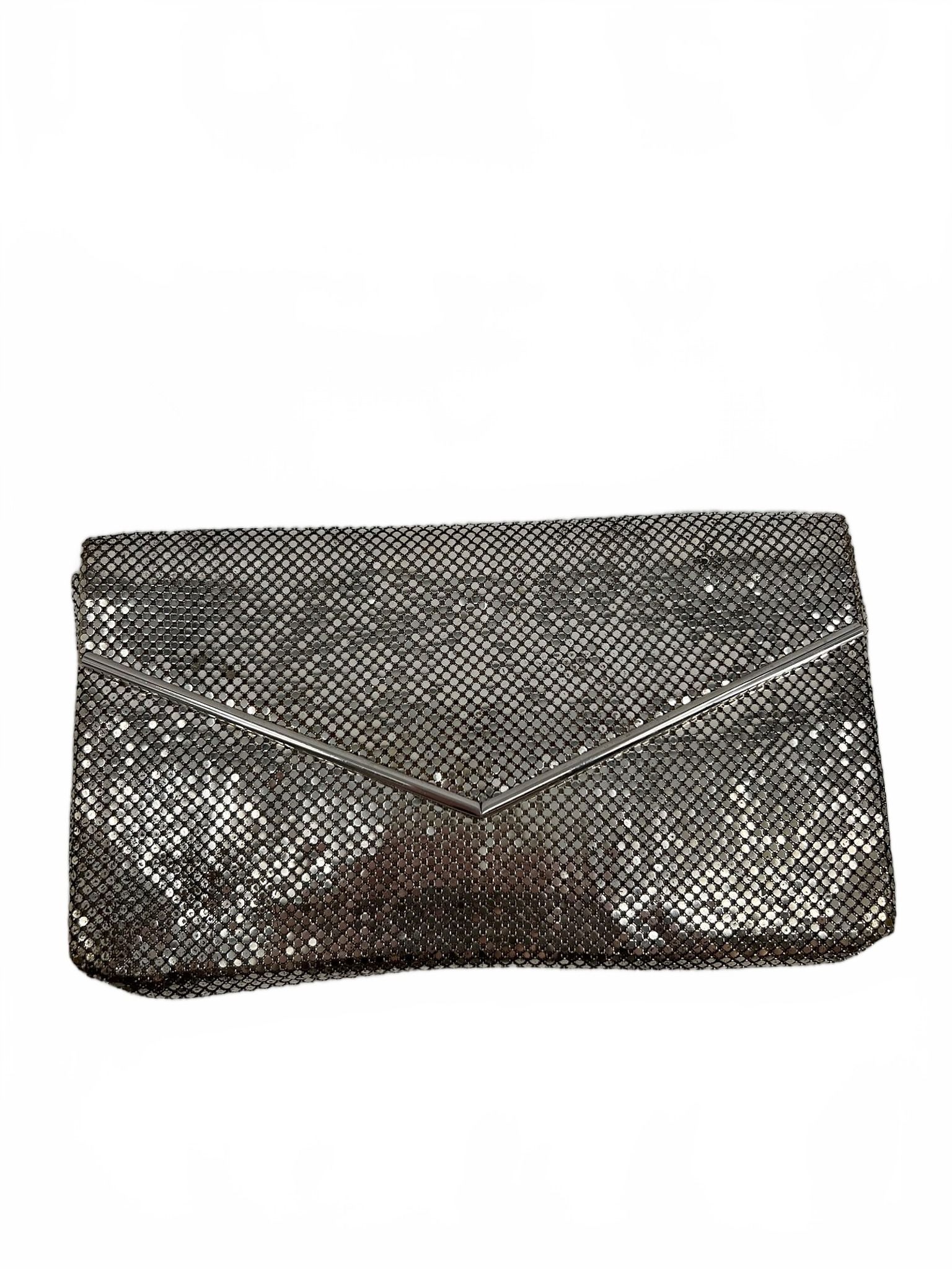 Whiting & Davis Mesh Envelope Silver Bag