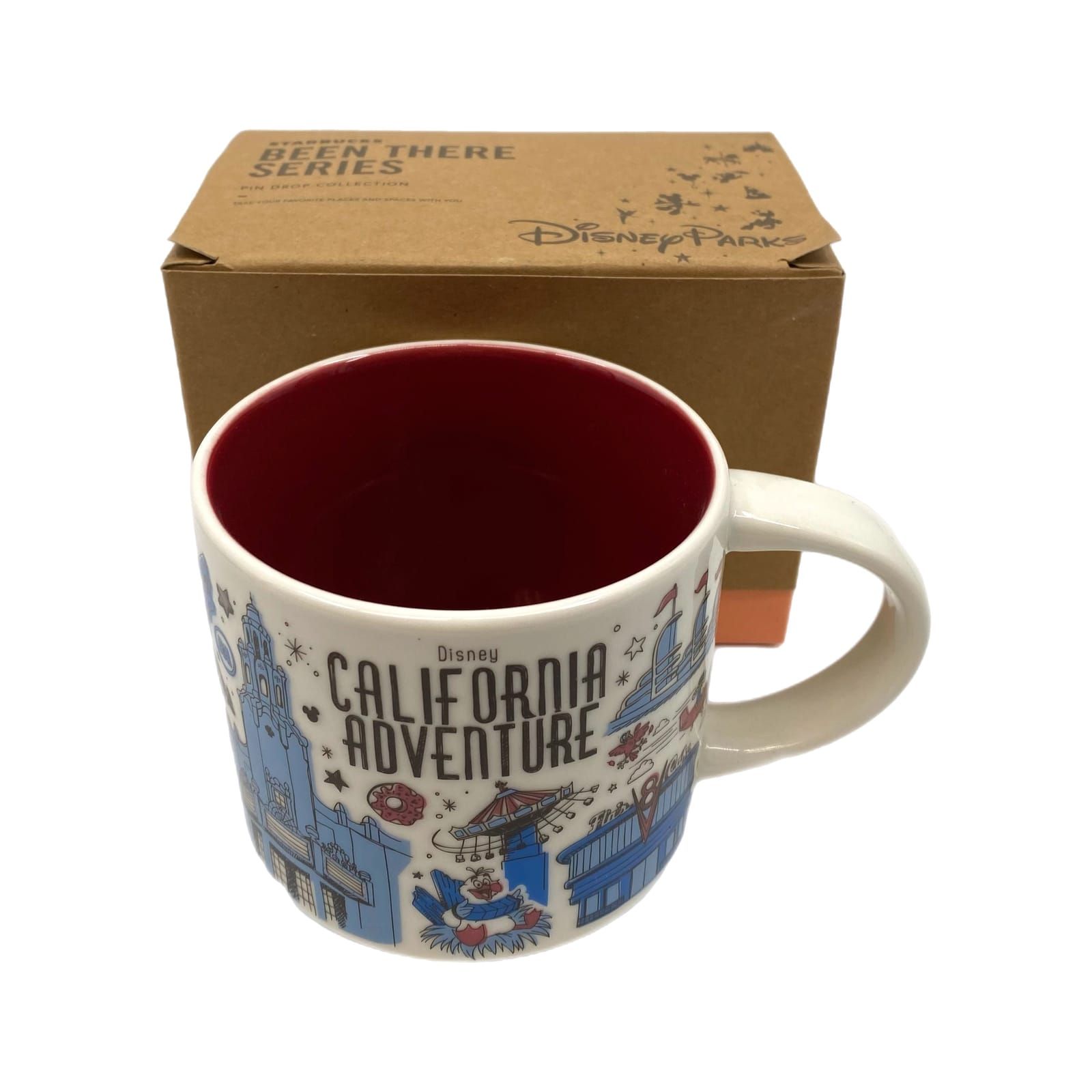 Starbucks White Blue Disney California Adventure Mug