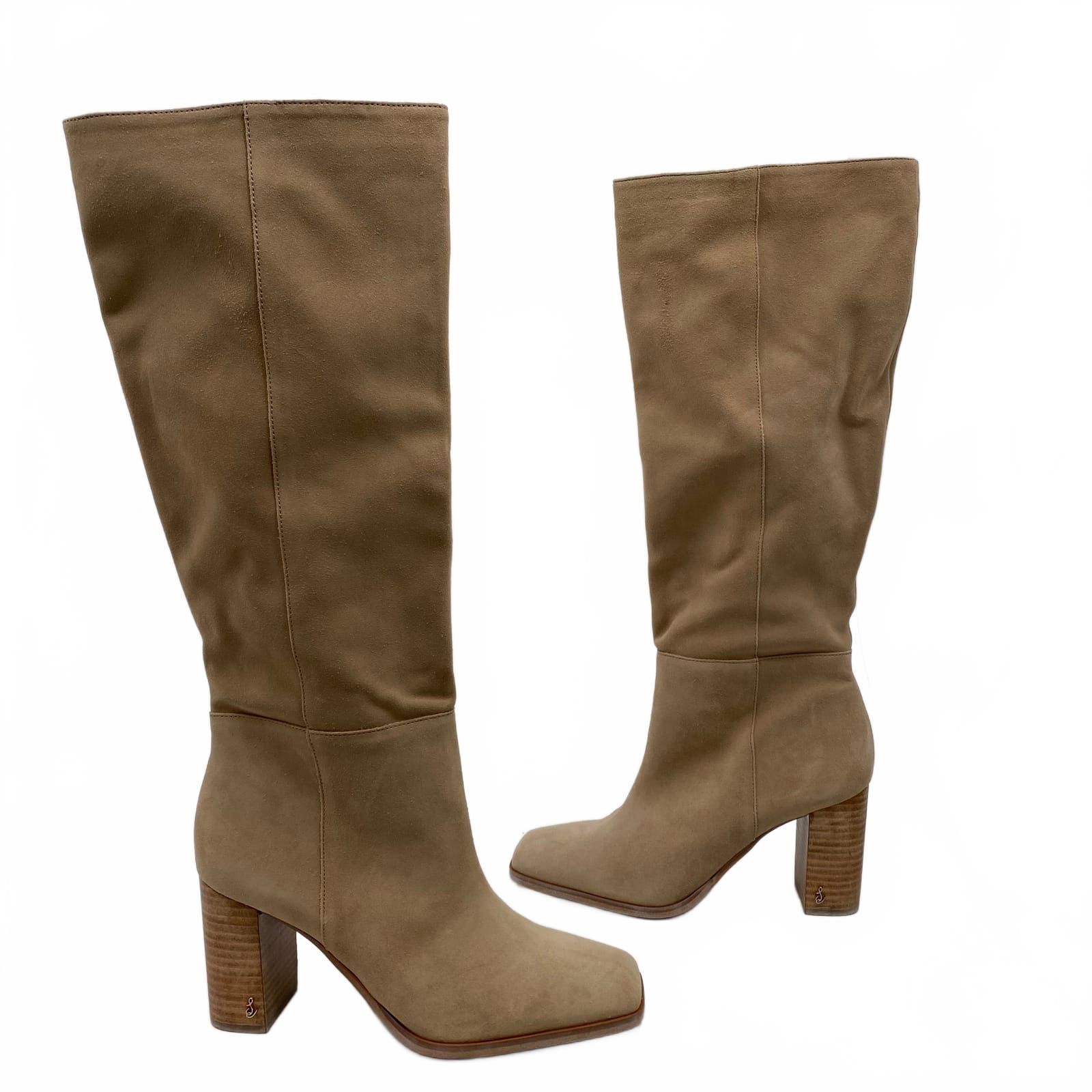 Sam Edelman Tan Olly Tall Suede Boots