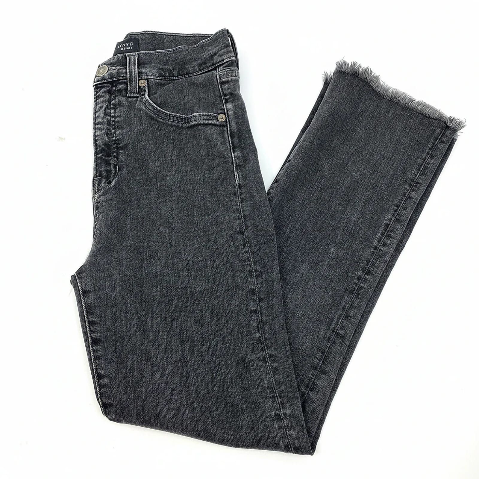 Veronica Beard Black Cotton Blend Bootcut Jeans