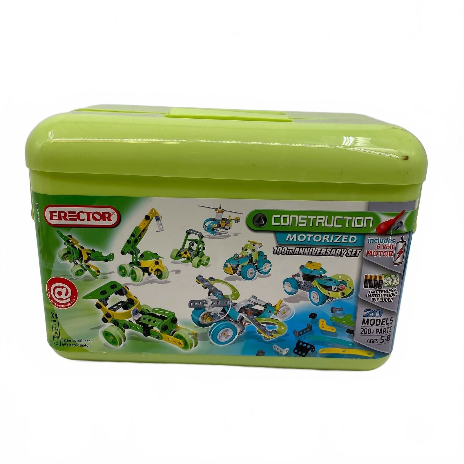 Erector Green Motorized 100th Anniversary Set for Kids