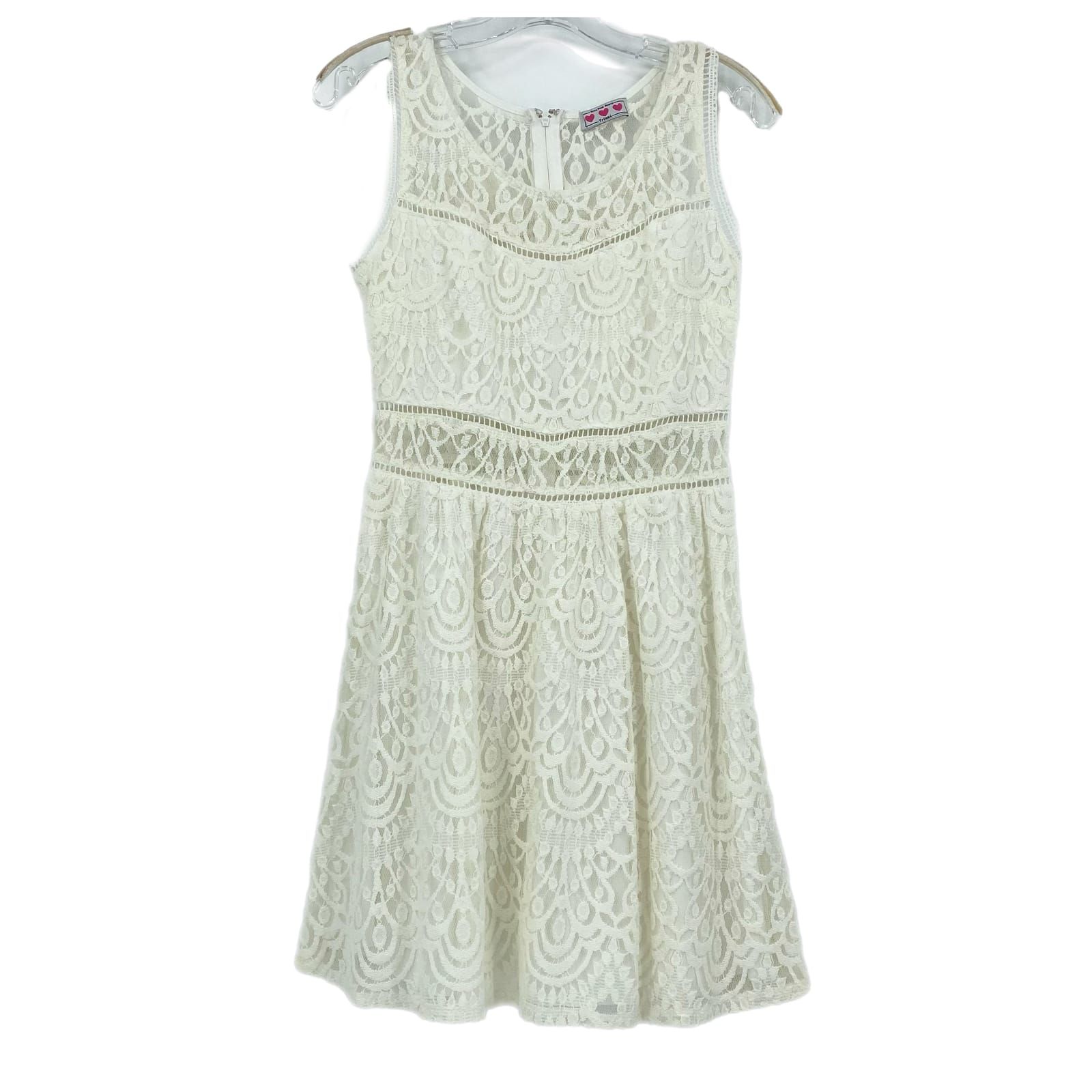Trixxi White Flare Mini Dress