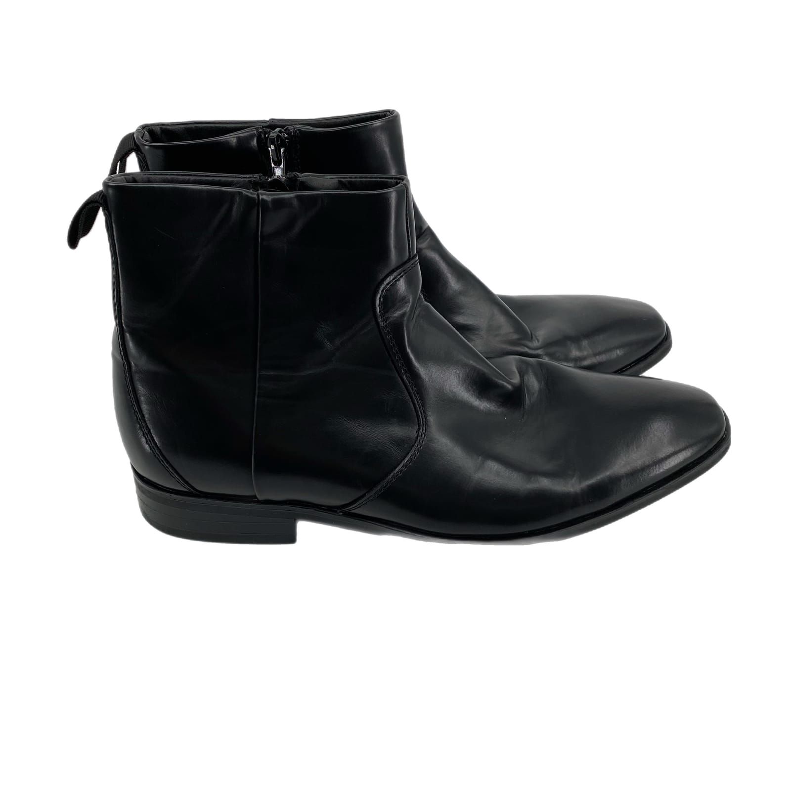 Alfani Black Leather Zip Wedge Athletic Shoes