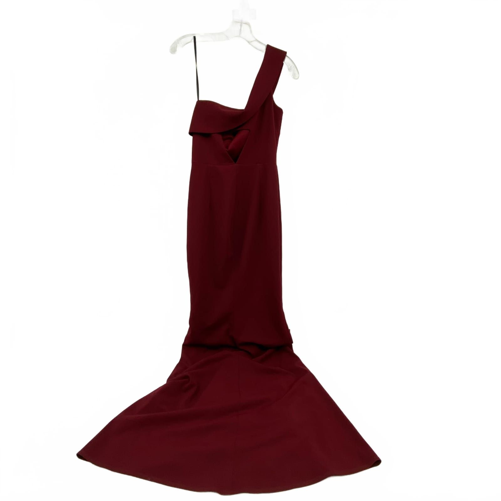 Katie May Burgundy Red One Shoulder Ball Gown Dress