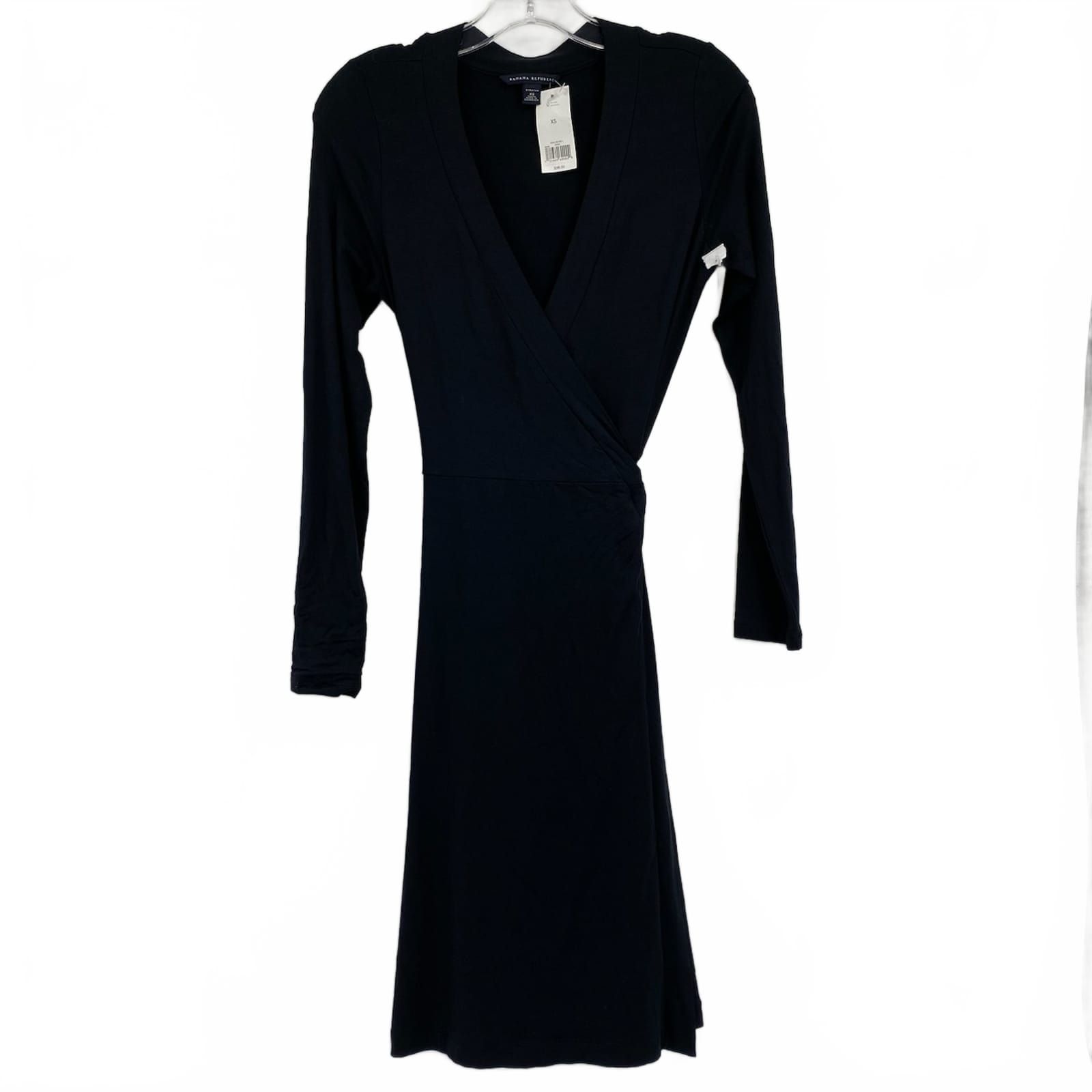 Banana Republic Black Wrap Mini Dress