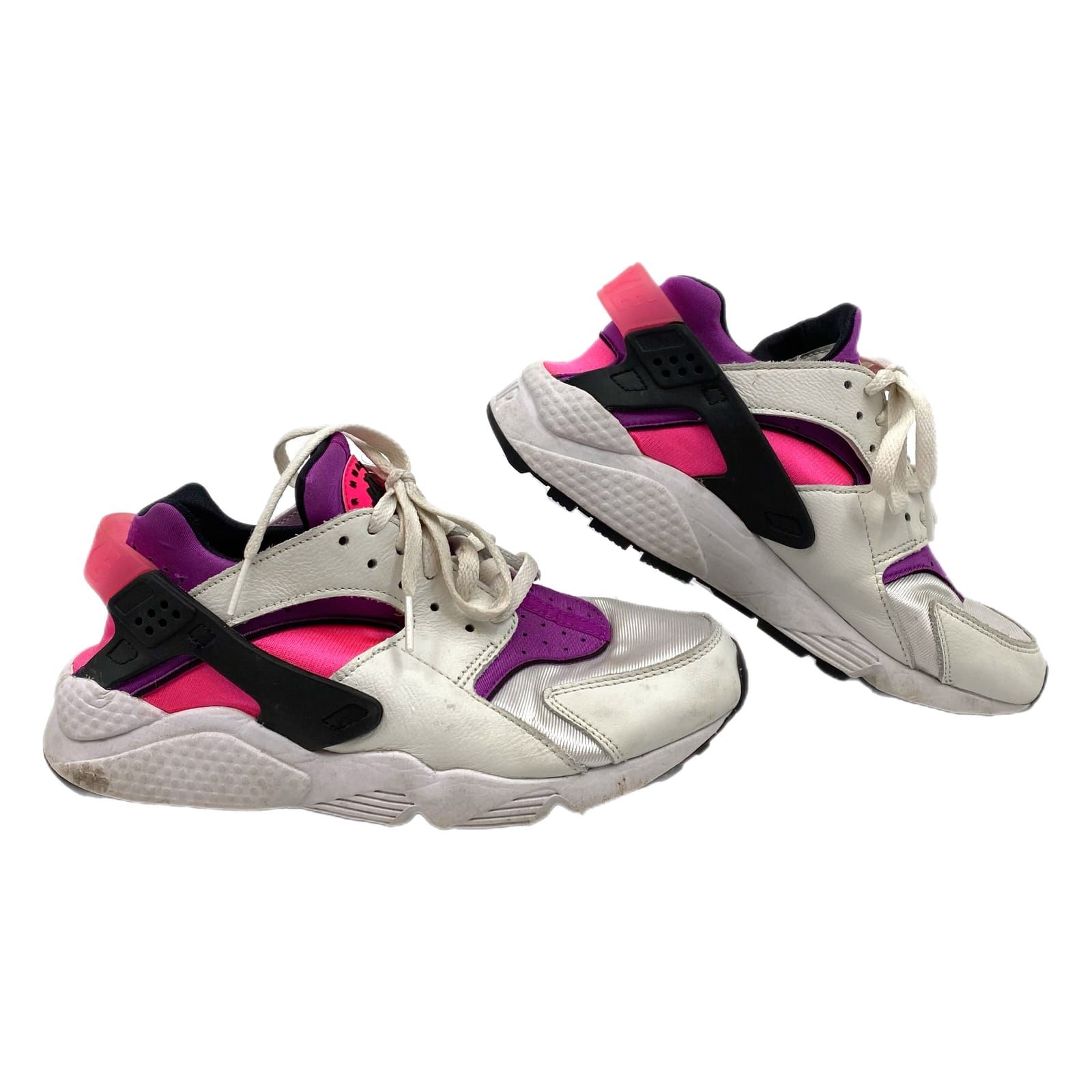 Nike White Pink Huarache Sneakers