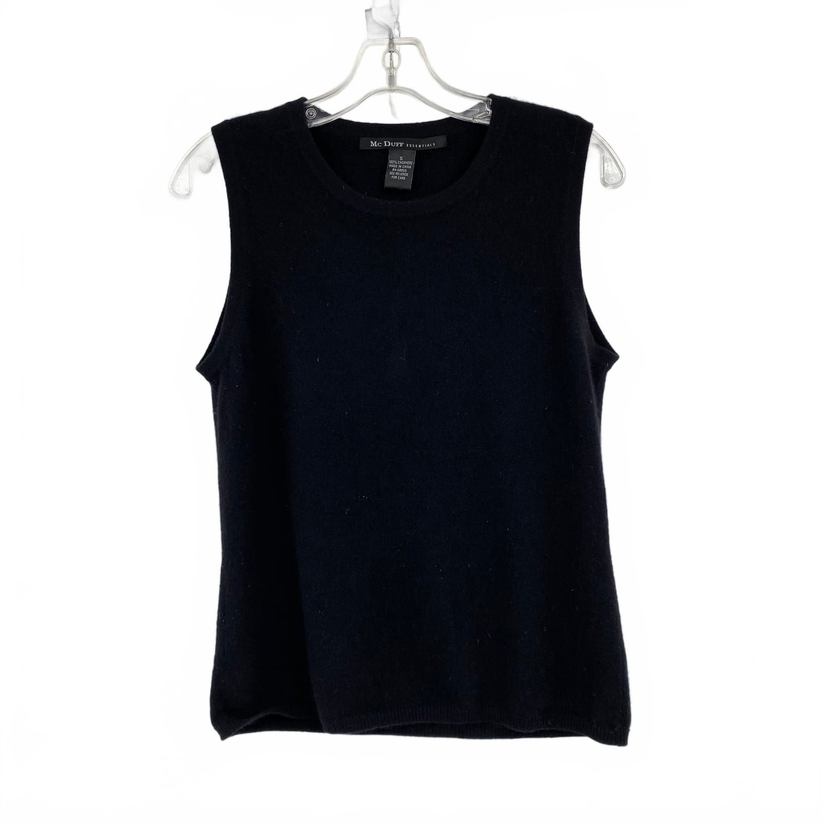 Mc Duff Black Cashmere Tank Top