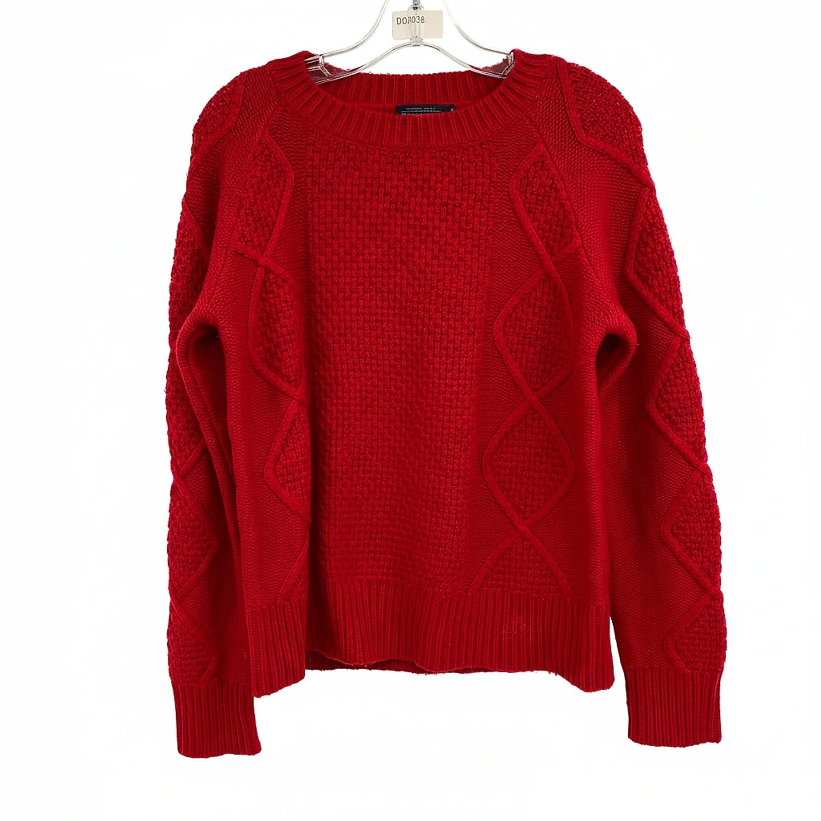Pendleton Red Wool Cashmere Pullover Crew Neck