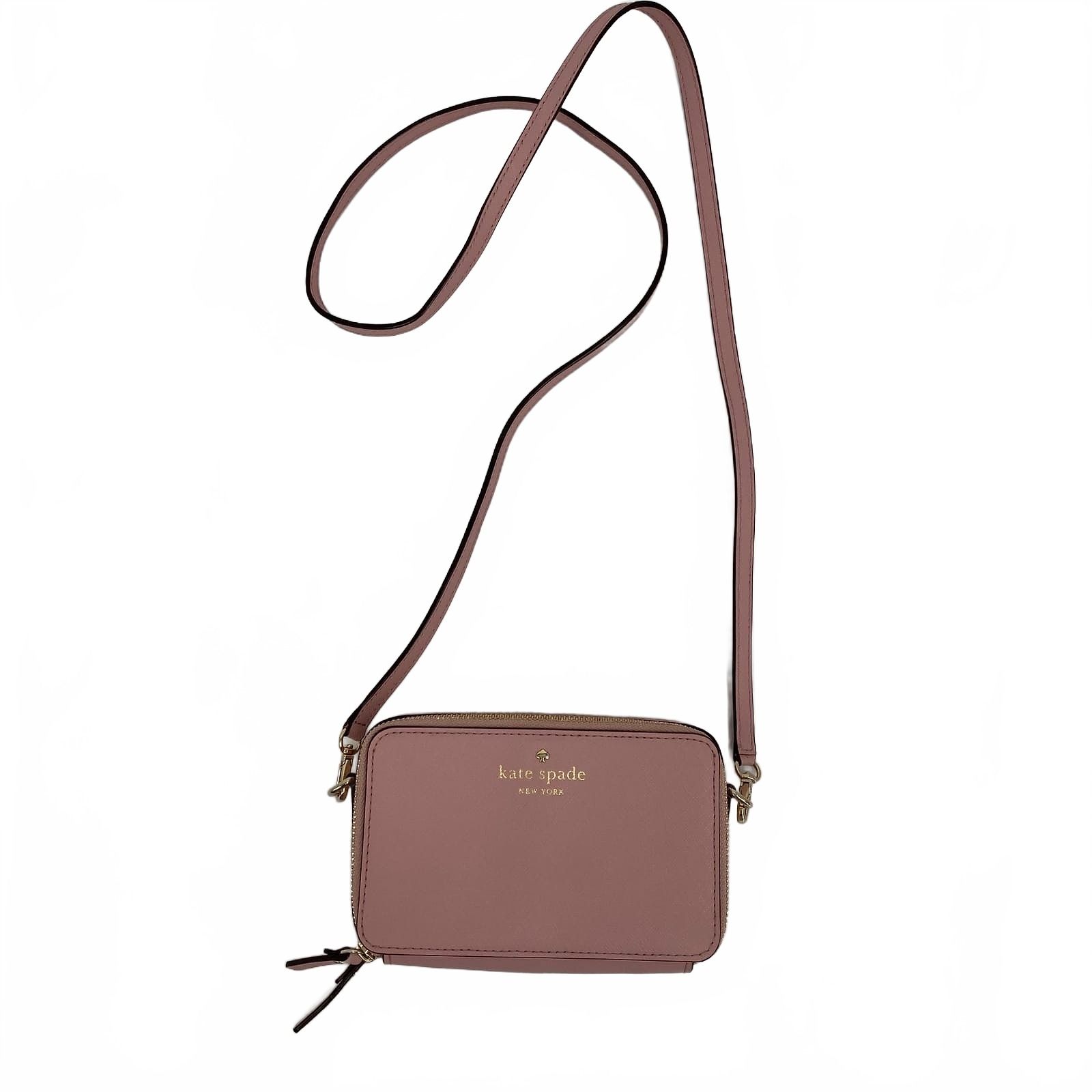 Kate Spade Pink Mini Double Zip Crossbody Bag