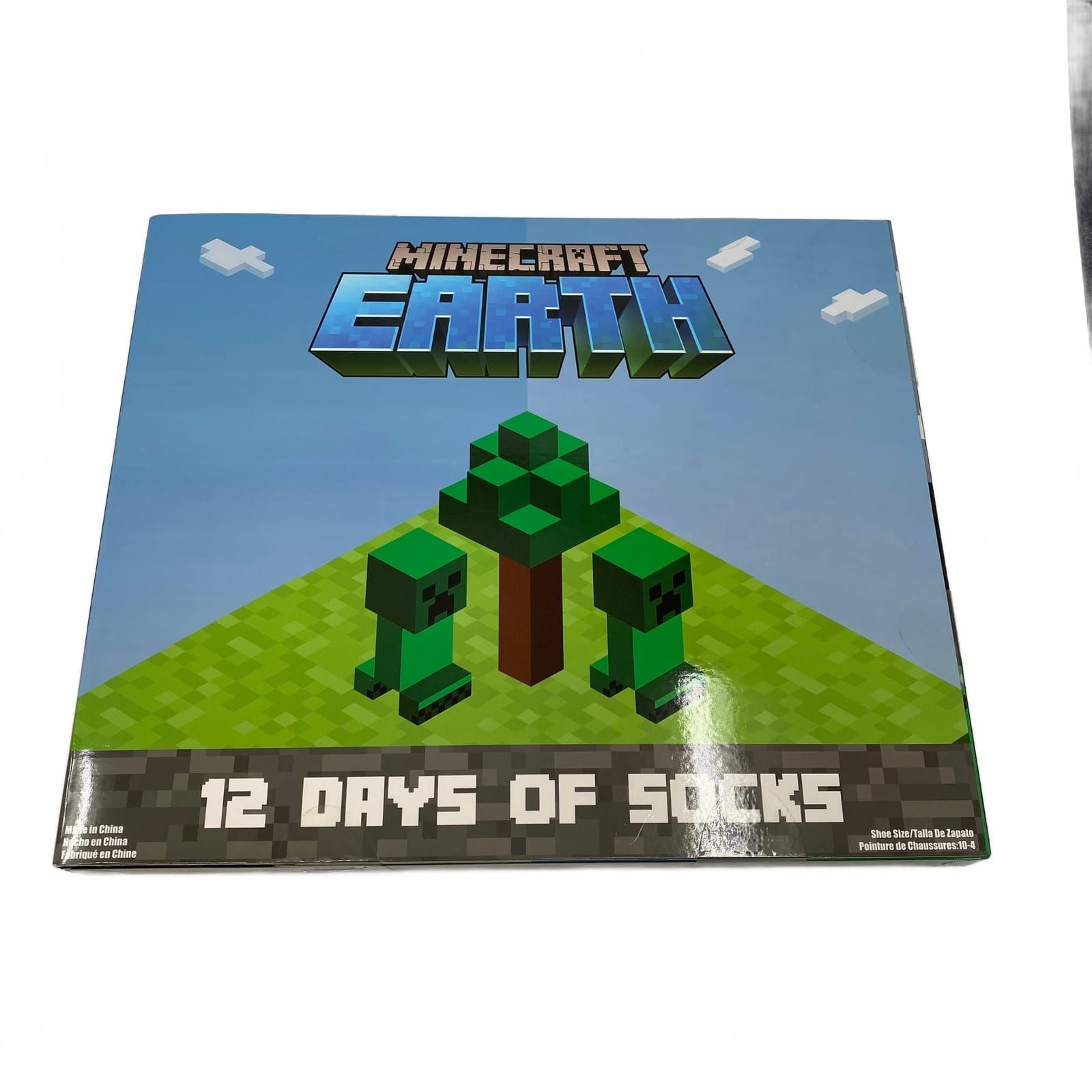 Minecraft Green Novelty Socks