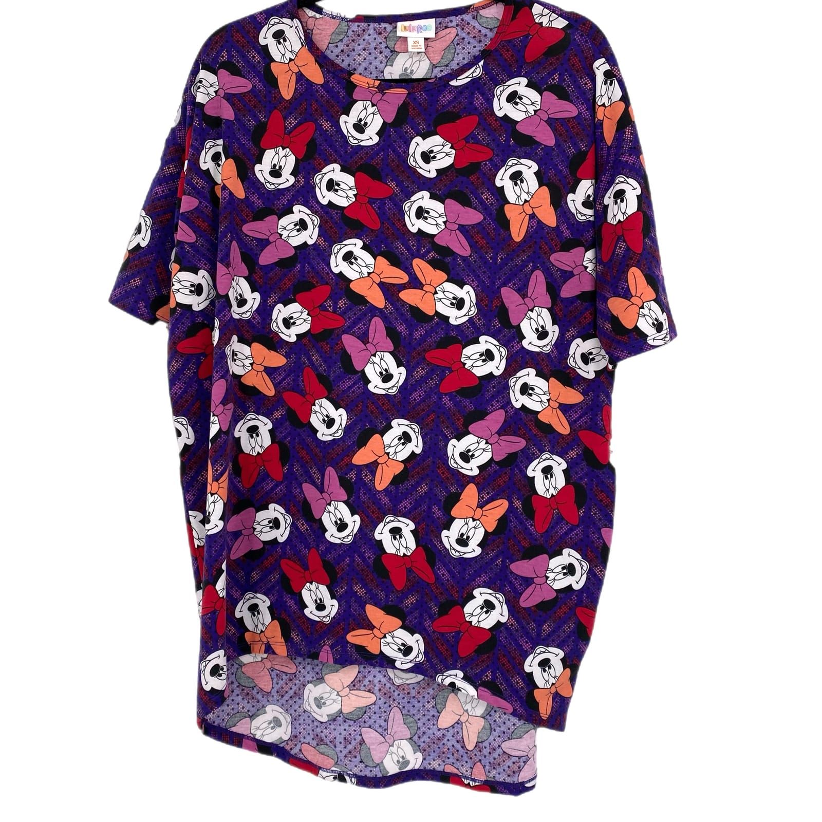 LuLaRoe Purple Minnie Mouse T-Shirt
