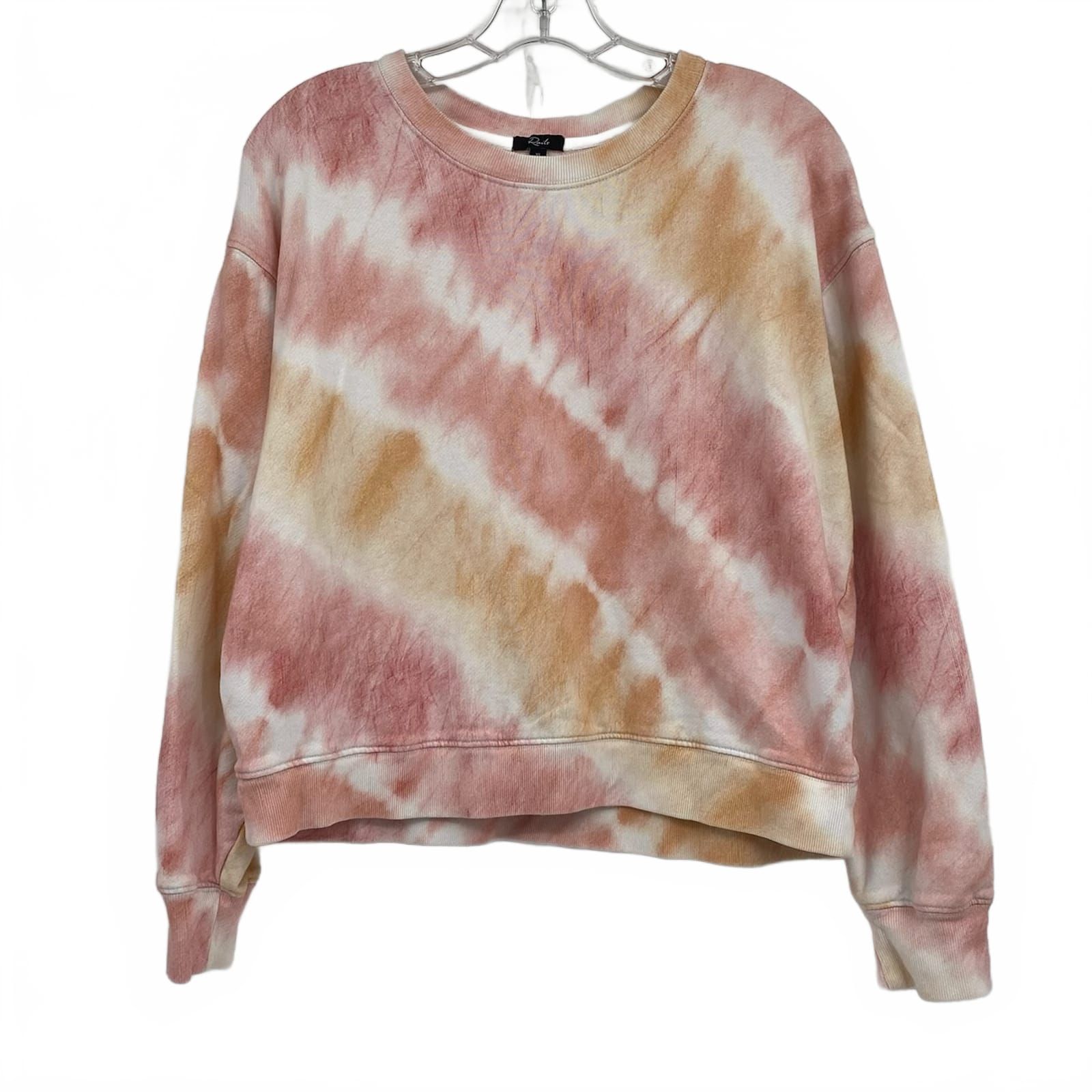 Rails Pink Orange Ramona Sunset Tie Dye Crewneck Pullover
