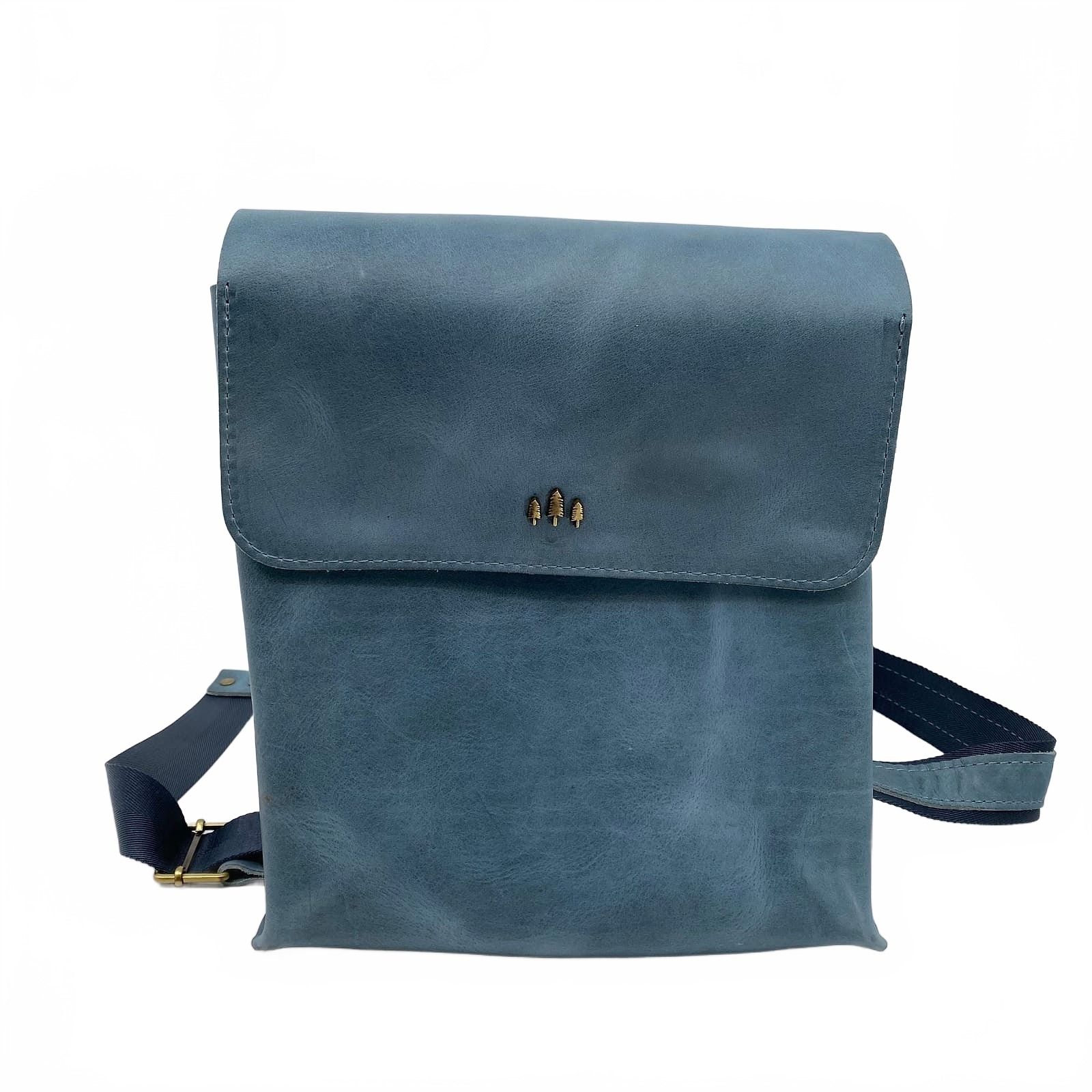 Portland Goods Blue Backpack with Adjustable Straps