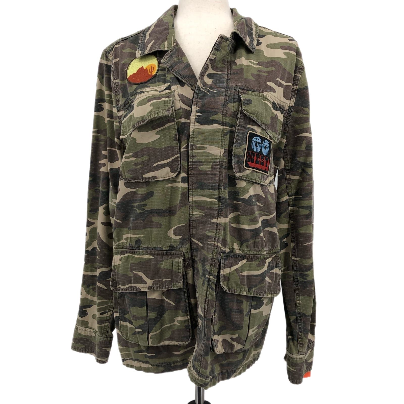 Lucky Brand Green Camo Utility Jacket
