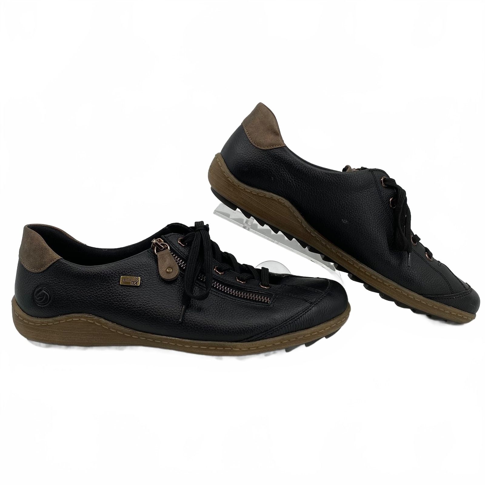 Remonte Black Leather Sneakers