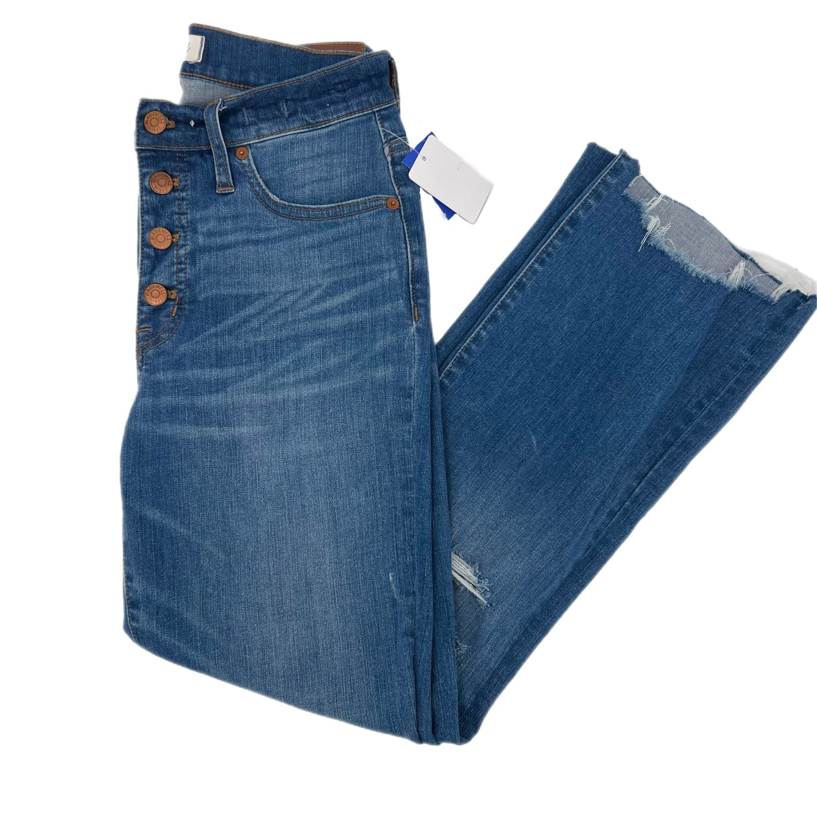 Madewell Blue Skinny Jeans High Rise Inseam 25in
