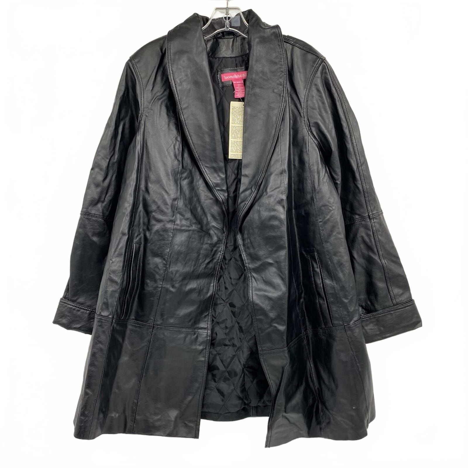 Woman Within Black Leather Jacket