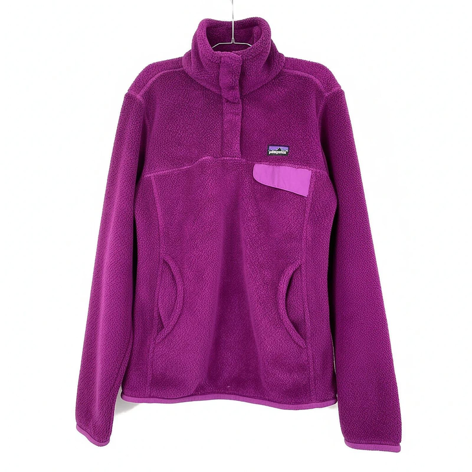 Patagonia Purple Half Button Up Sweater