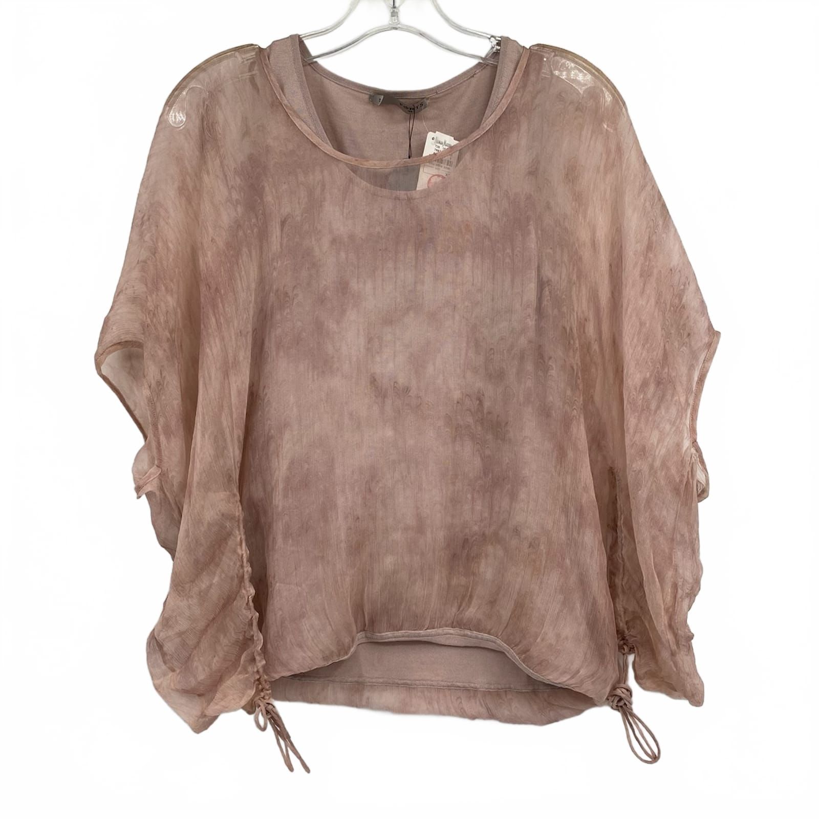 Ports 1961 Pink Layered Silk Blouse