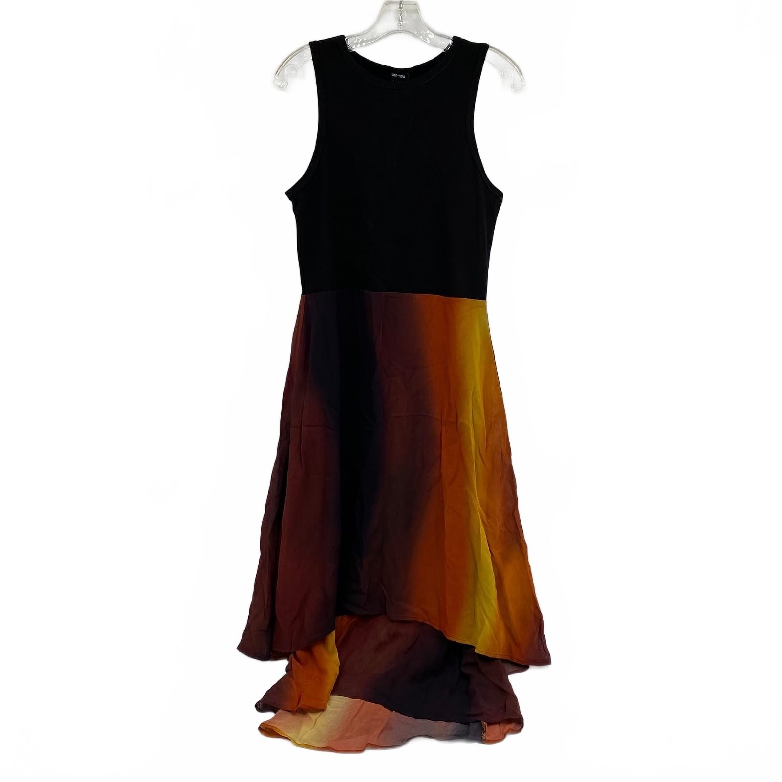 Saint + Sofia Black Maxi Etta Layered Dress