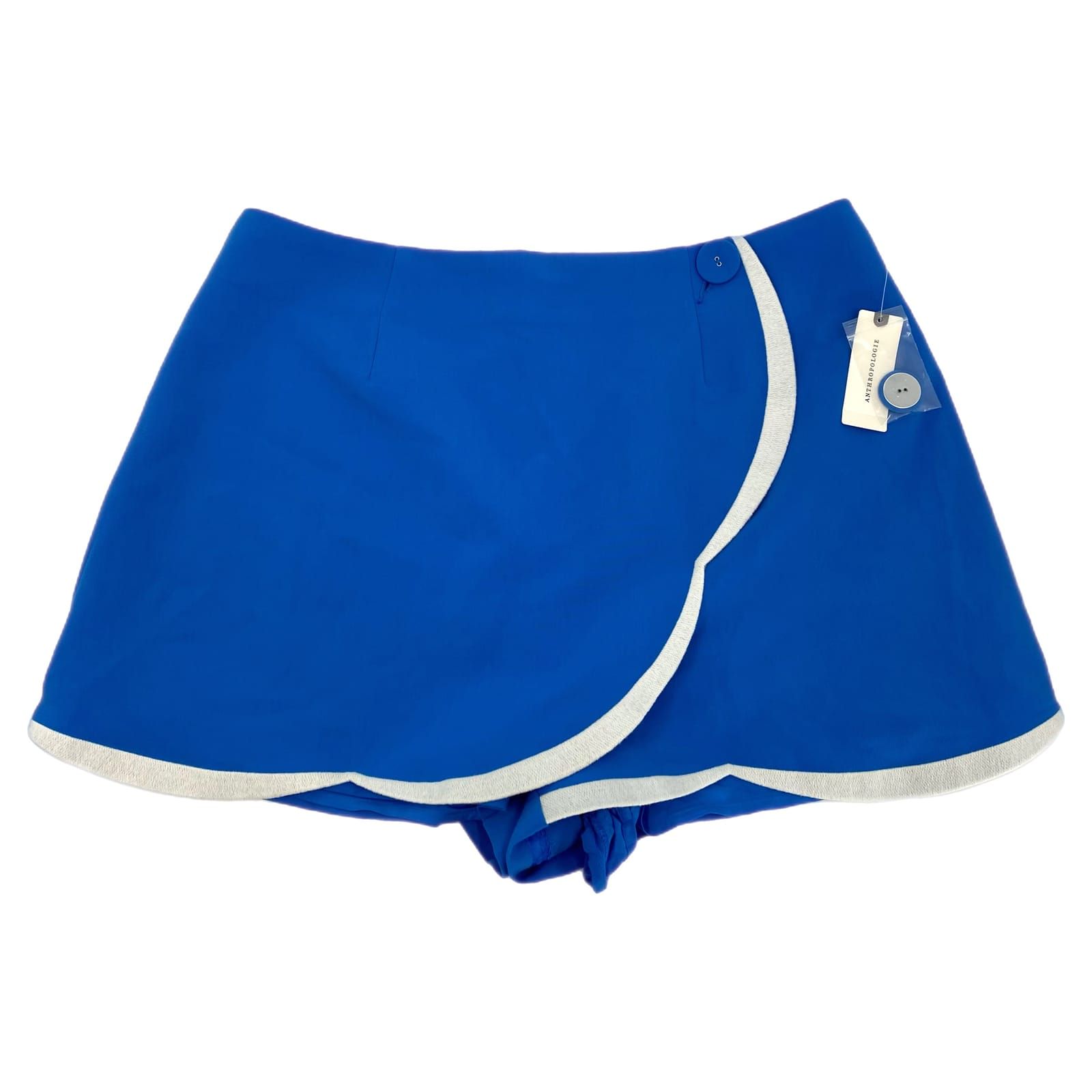 Maeve Blue White Mini Skort