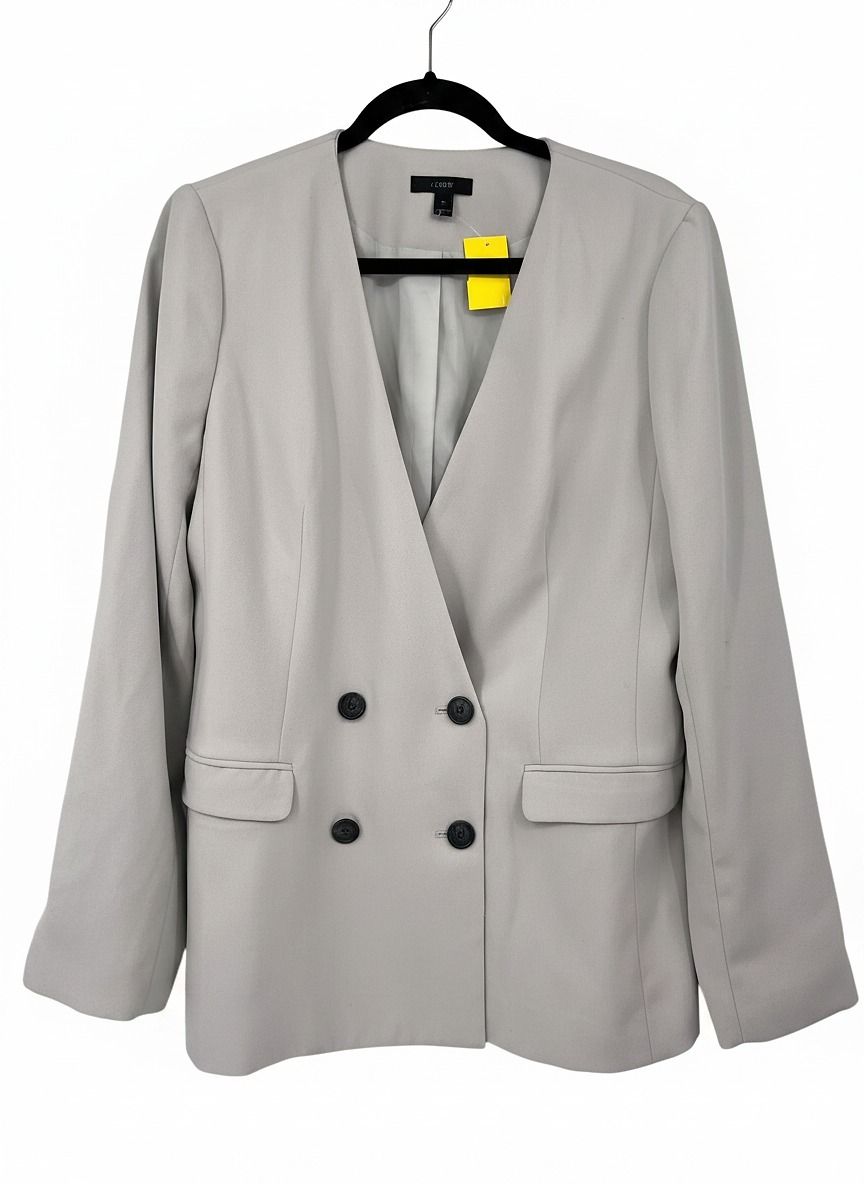 J. Crew Gray Blazer 365 Crepe