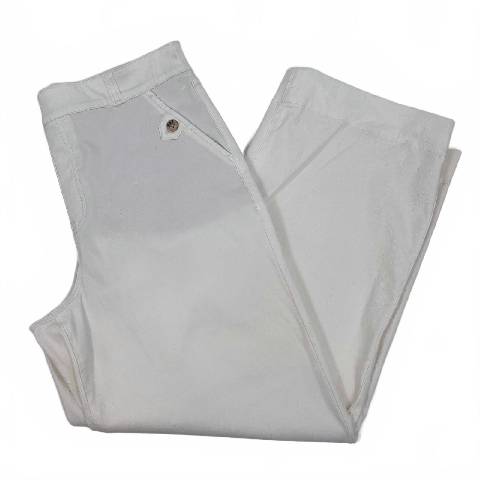 SPANX White Wide Leg Jeans