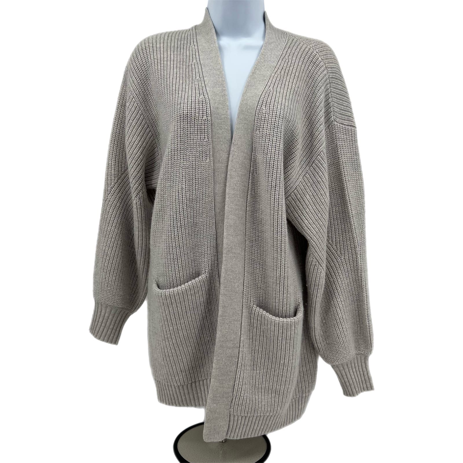 Wilfred Gray 100% Merino Wool Cardigan